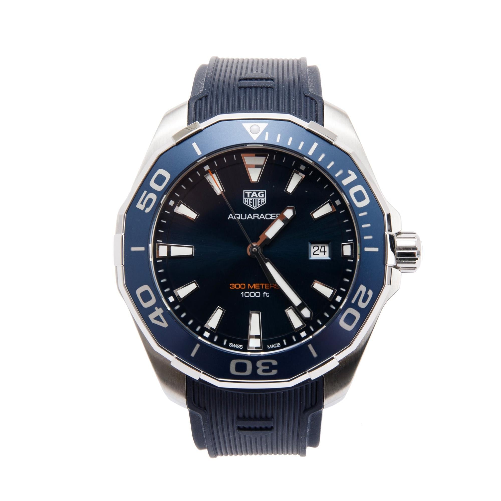 Tag Heuer Aquaracer 43 MM Watch w/ Box & Papers