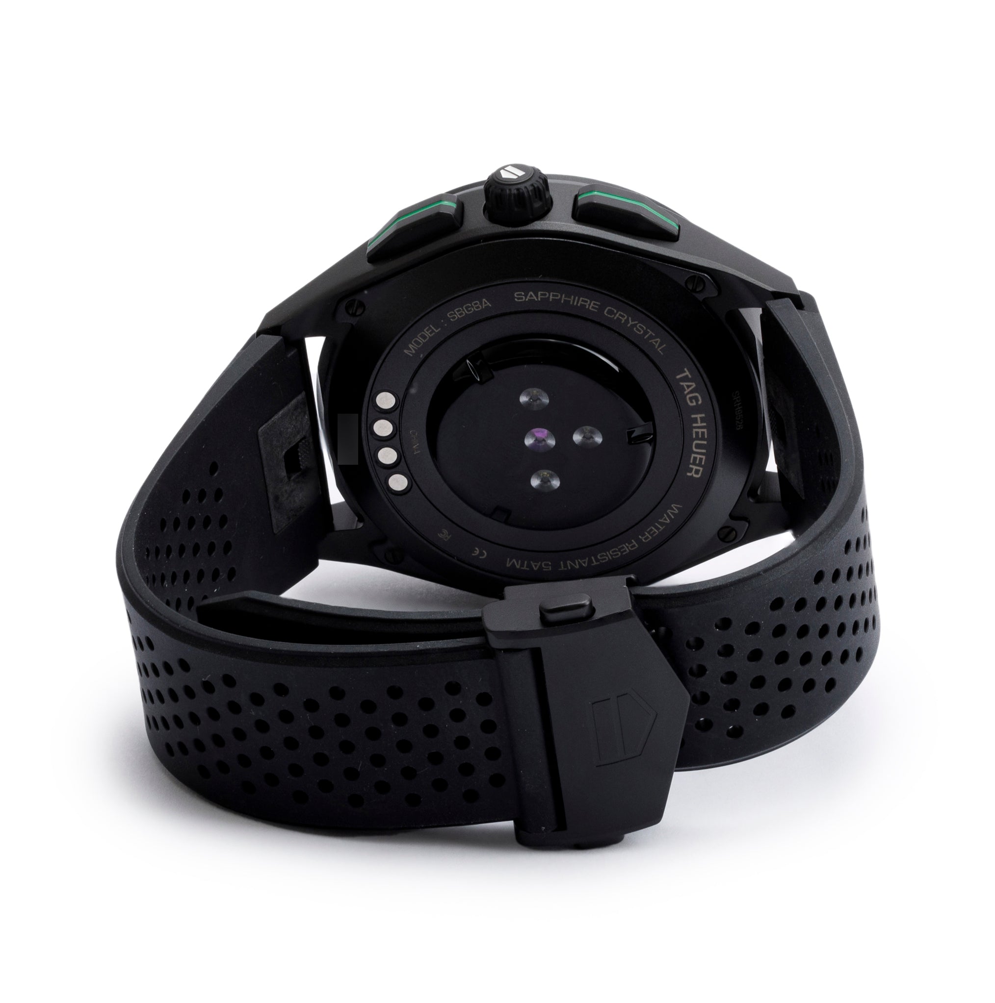 Tag Heuer Black Titanium Connected Golf Edition 45 MM Digital Watch SBG8A82 w/ Charger