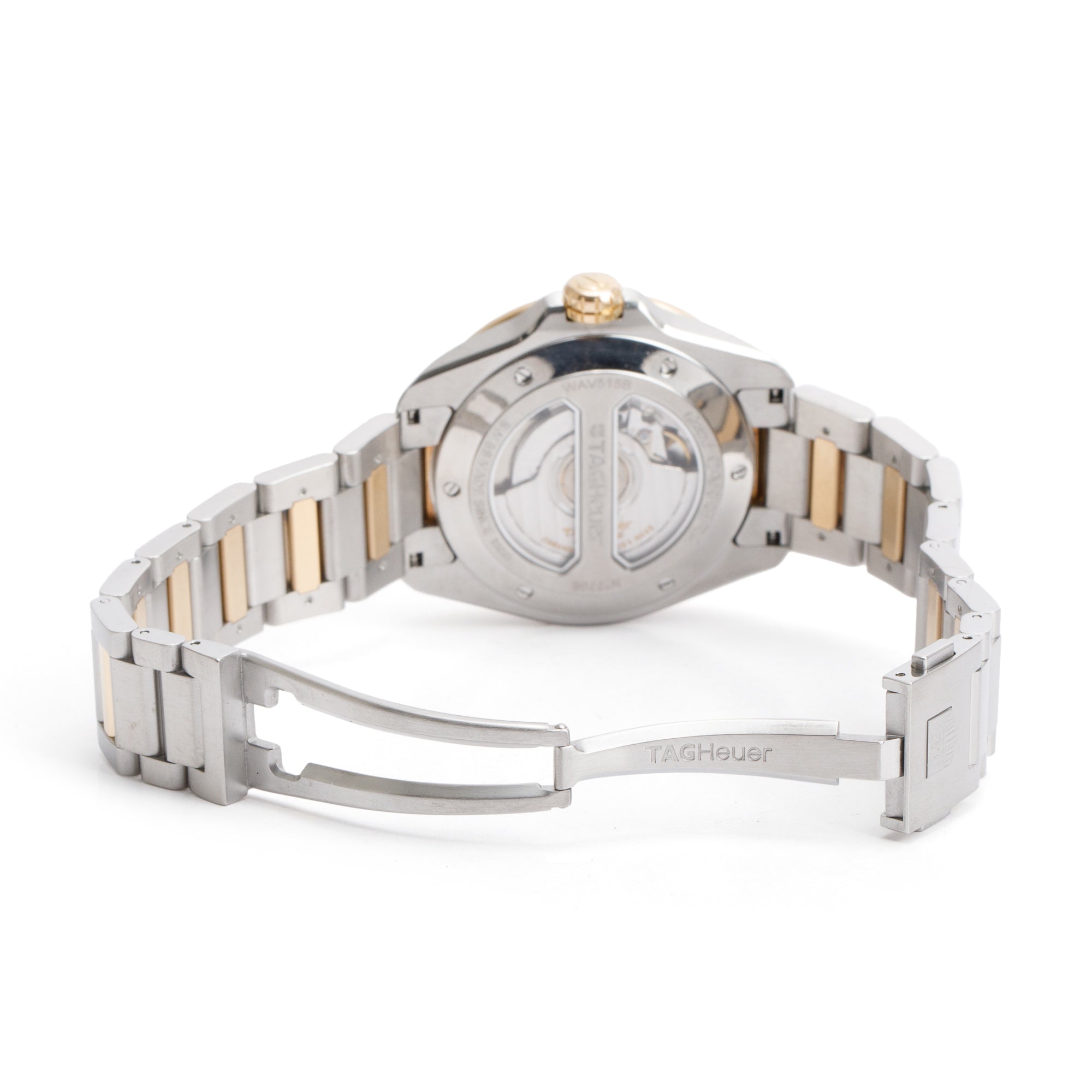 Tag Heuer Stainless Steel & 18k Yellow Gold Grand Carrera 40 MM Automatic Watch WAV515B