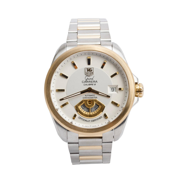 Tag Heuer Stainless Steel 18k Yellow Gold Grand Carrera 40 MM