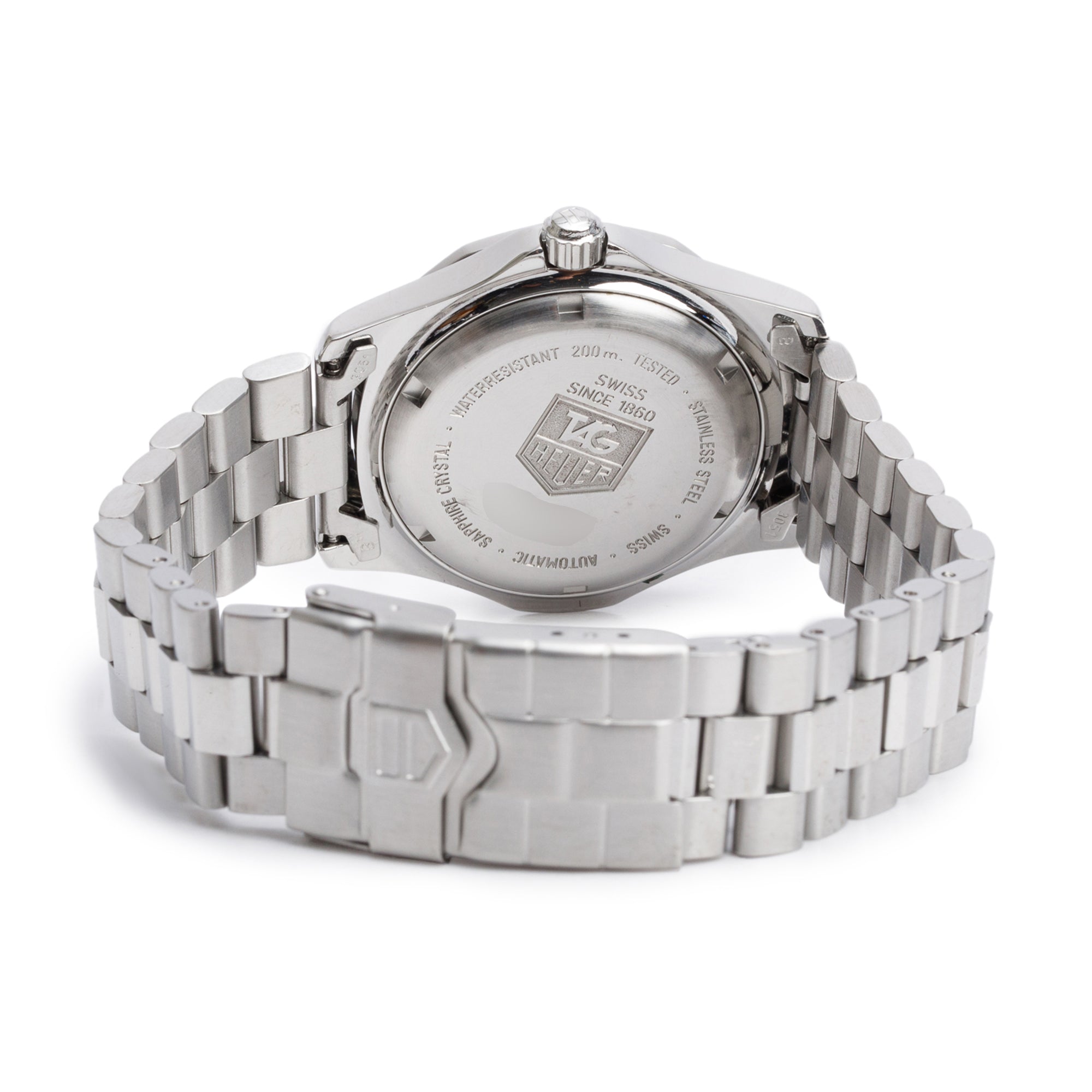 Tag Heuer Stainless Steel 2000 Classic 37 MM Automatic Watch Blue
