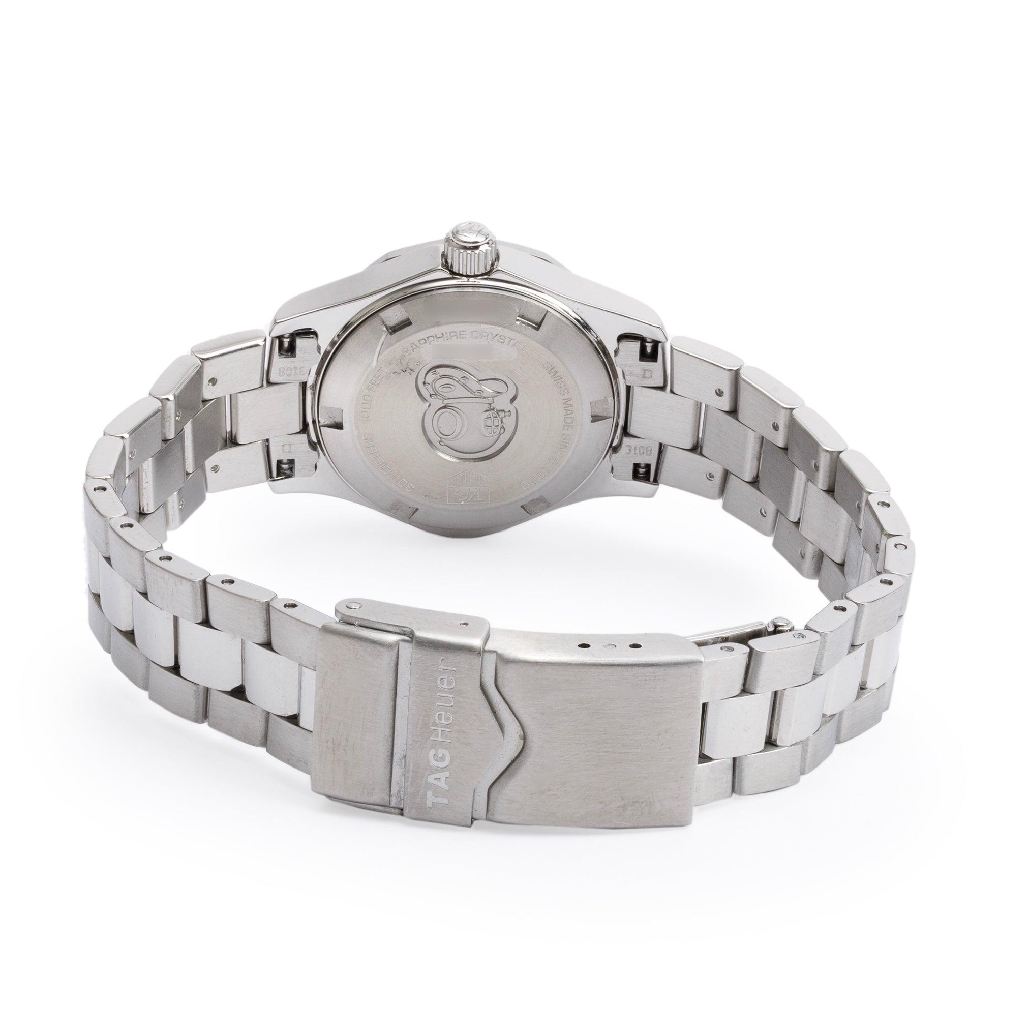 Tag Heuer Stainless Steel Aquaracer 27 MM Watch WAF1410 w/ Box & Papers