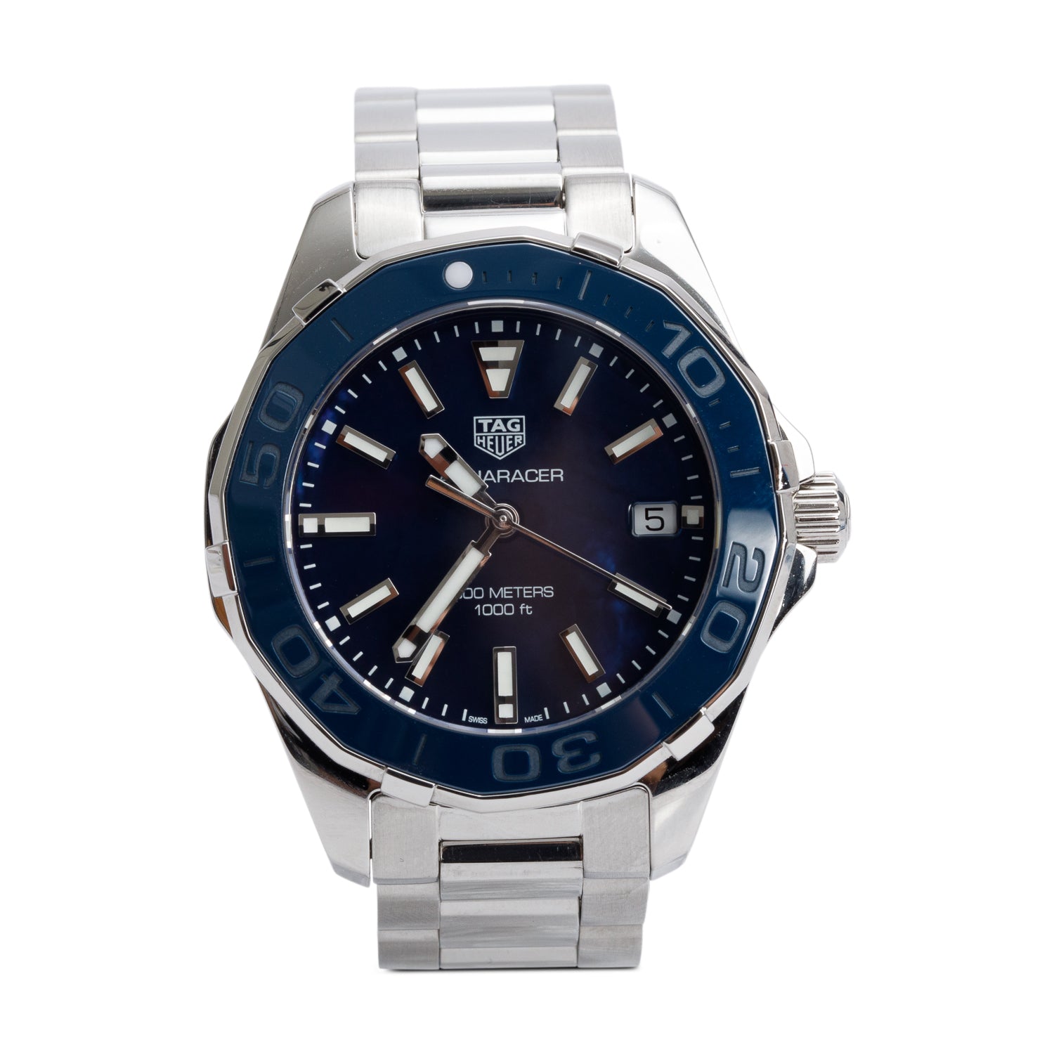 Tag Heuer Stainless Steel Aquaracer 35 MM Quartz Watch WAY131S