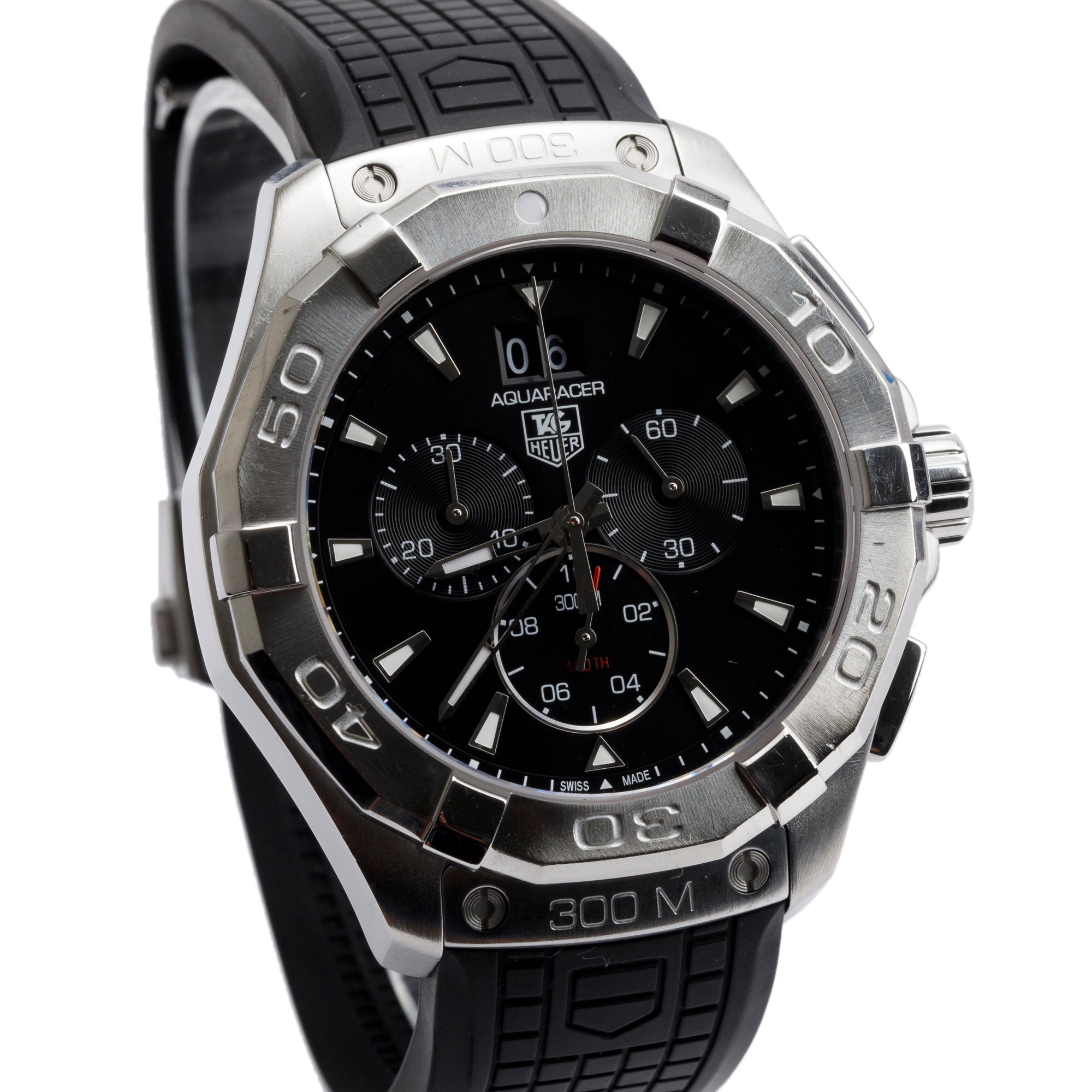 Tag Heuer Stainless Steel Aquaracer 43 MM Chronograph Watch CAY1110-0