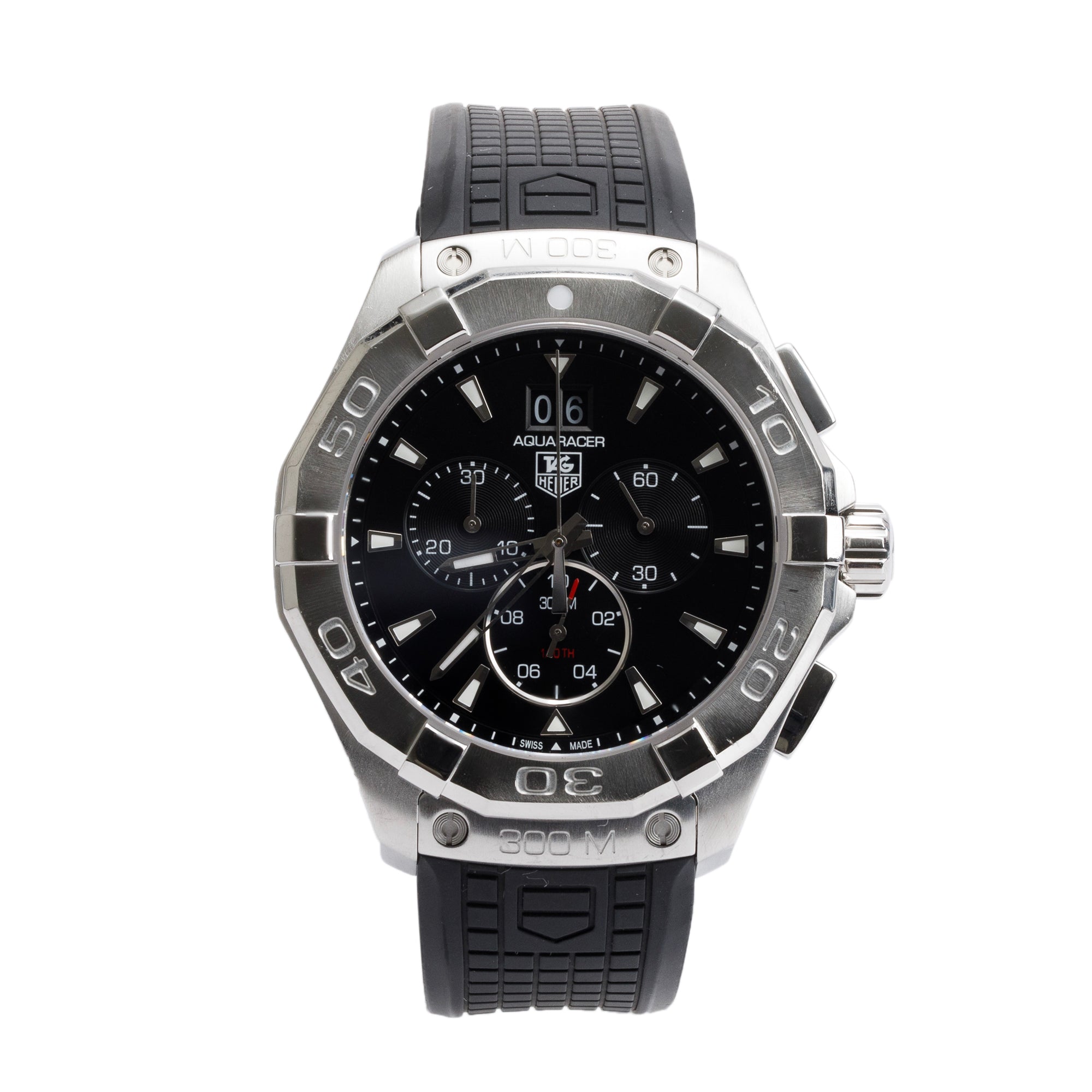 Tag Heuer Stainless Steel Aquaracer 43 MM Chronograph Watch CAY1110-0