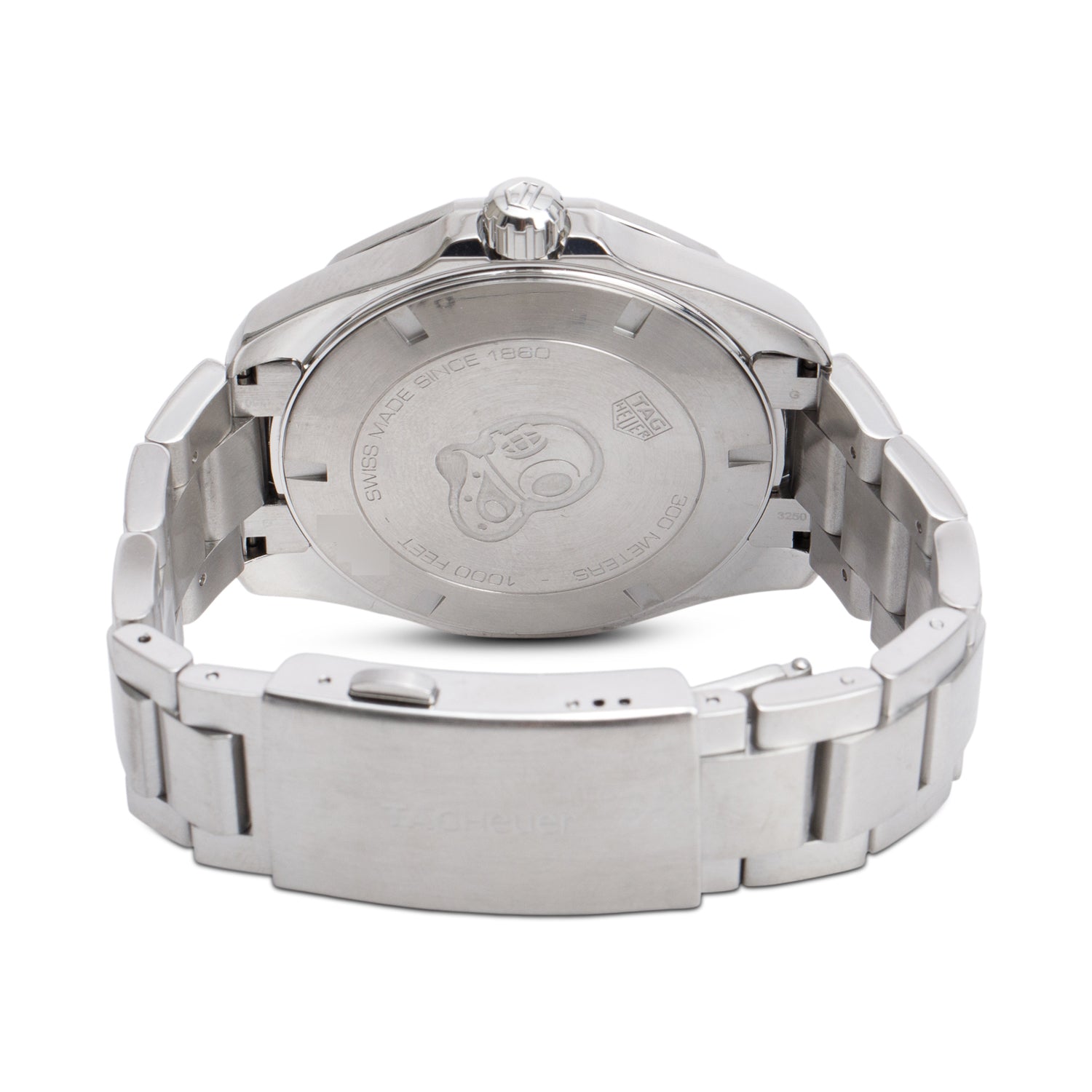 Tag Heuer Stainless Steel Aquaracer 43 MM Quartz Watch WAY101C Blue Dial w/ Box & Papers