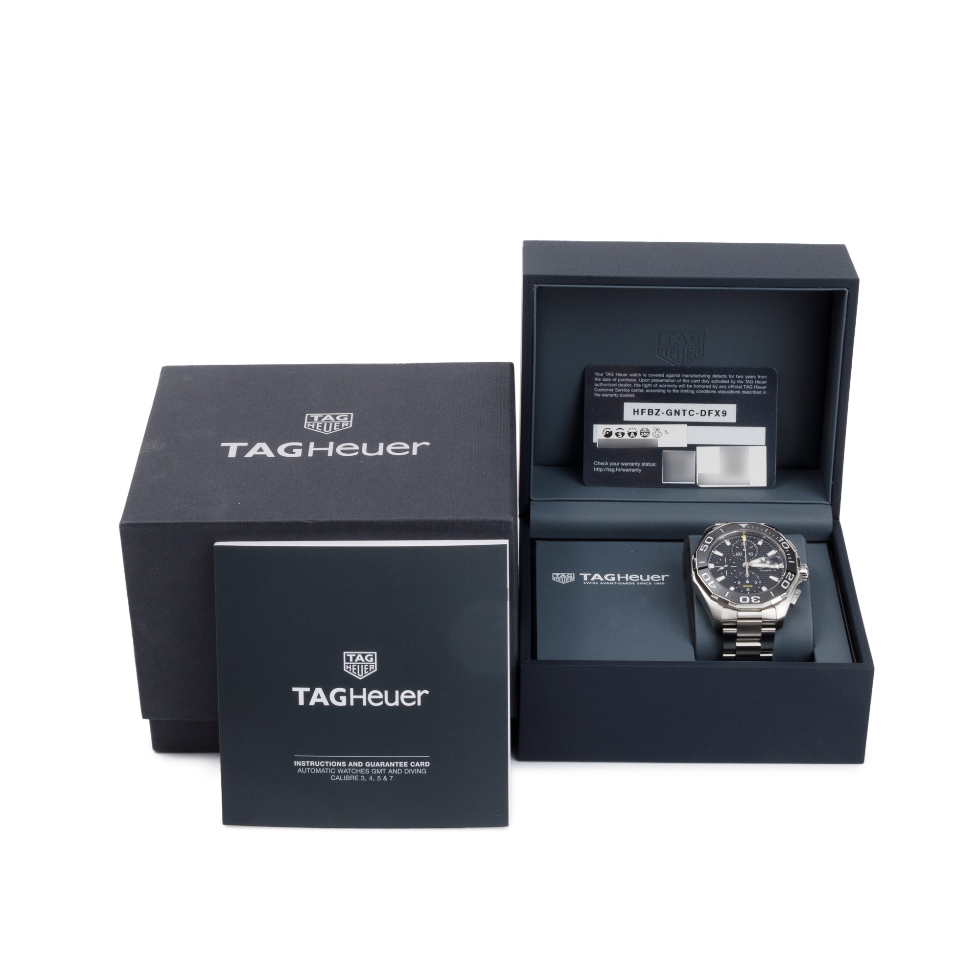 Tag Heuer Stainless Steel Aquaracer Calibre 16 43 MM Automatic Chronograph Watch w/ Box & Papers