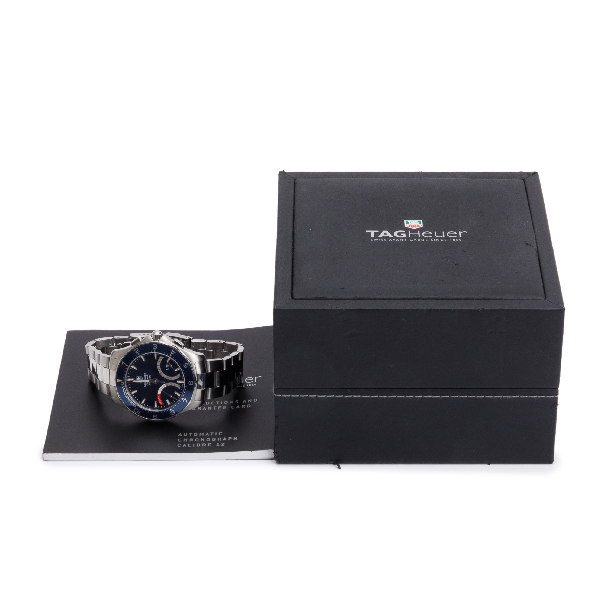 Tag Heuer Stainless Steel Aquaracer Calibre S Blue Dial 41 MM Watch CAF7110 w/ Box