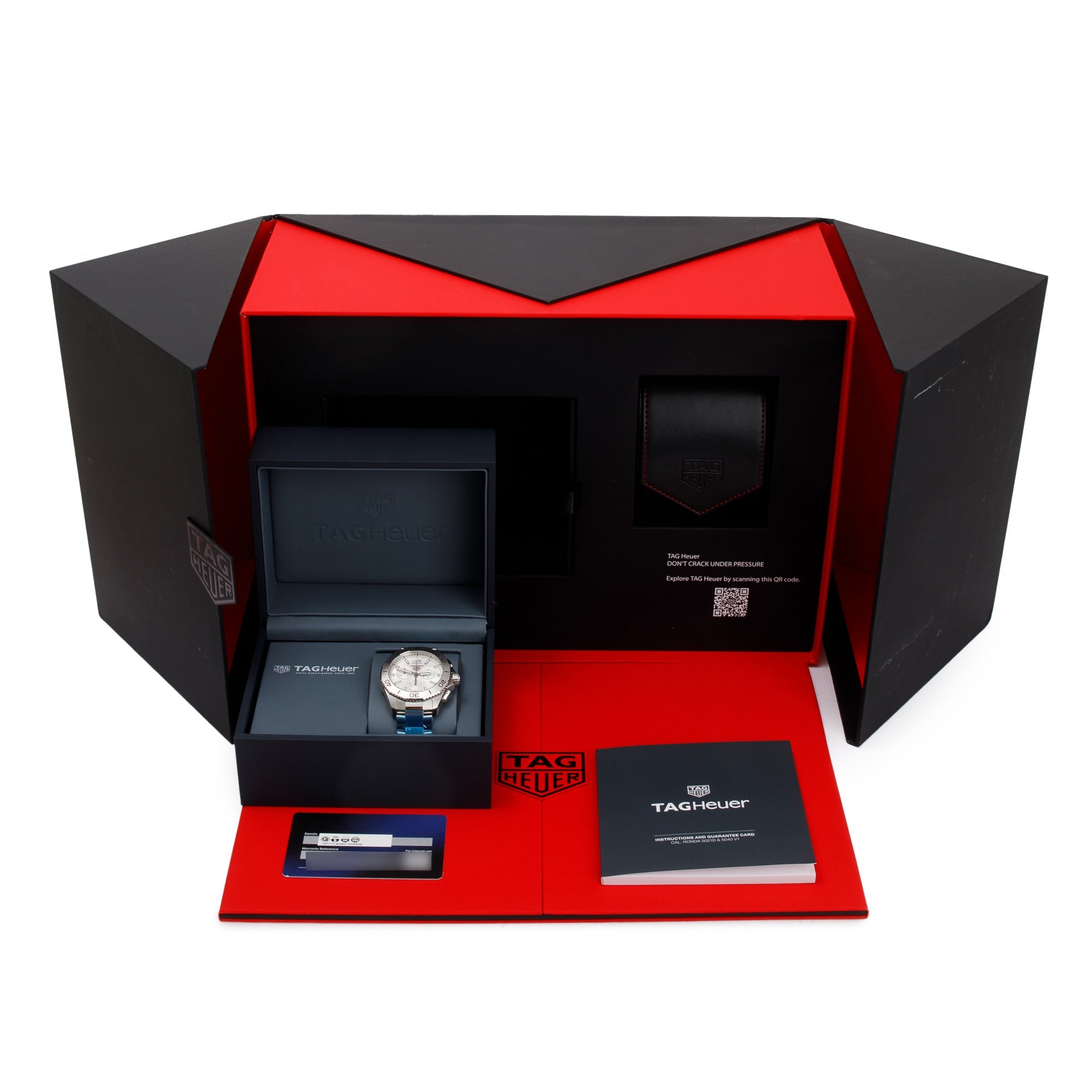 Tag Heuer Stainless Steel Aquaracer Professional 200 40 MM Date Chronograph Watch w/ Box & Papers
