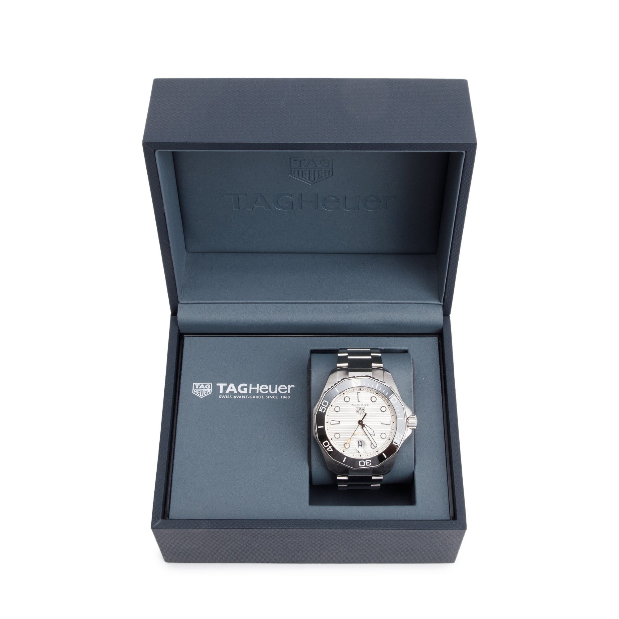 Tag Heuer Stainless Steel Aquaracer Professional 300M 43 MM Automatic Watch WBP201C-0 w/ Box
