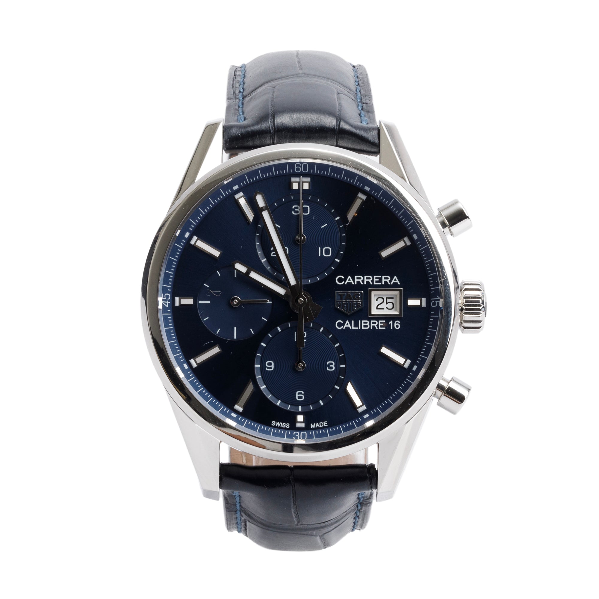 Tag Heuer Stainless Steel Carrera 41 MM Automatic Chronograph Watch CBK2112 w/ Box & Papers