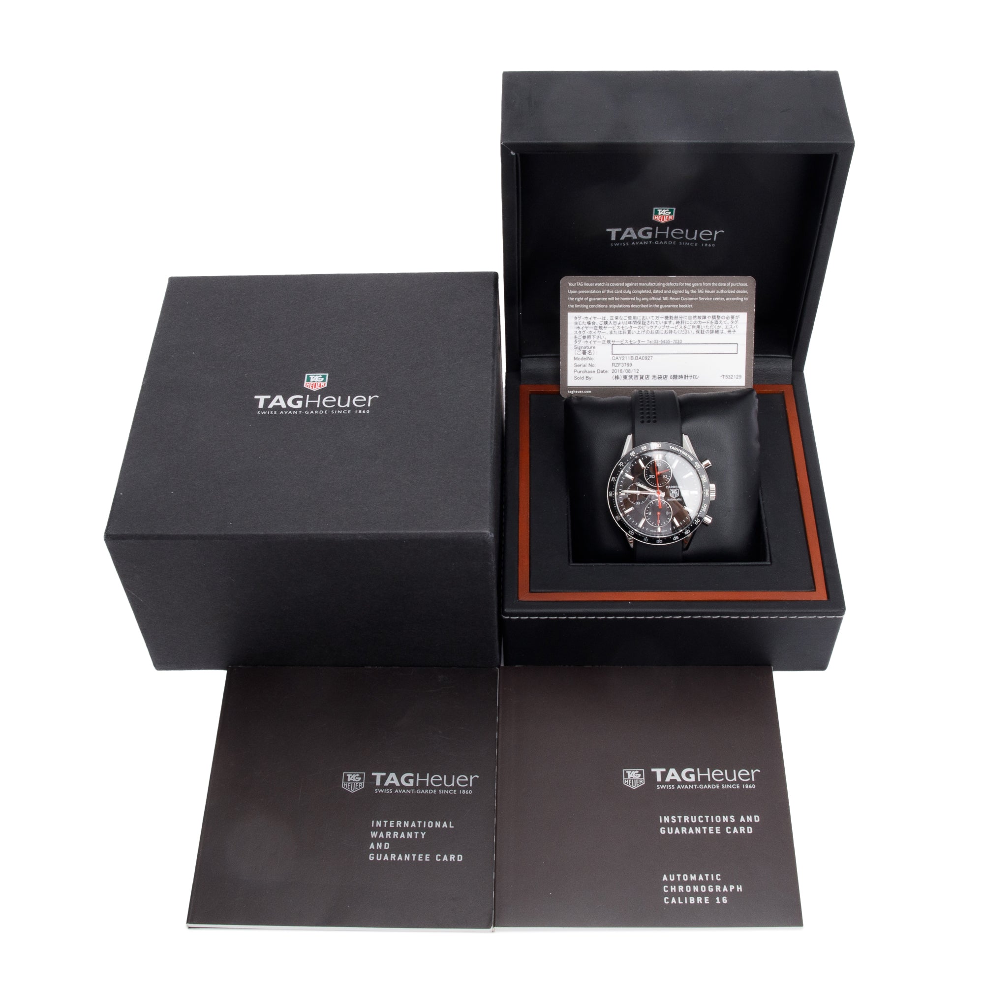 Tag Heuer Stainless Steel Carrera Calibre 16 41 MM Automatic Chronograph Watch CV2014-0 w/ Box & Papers