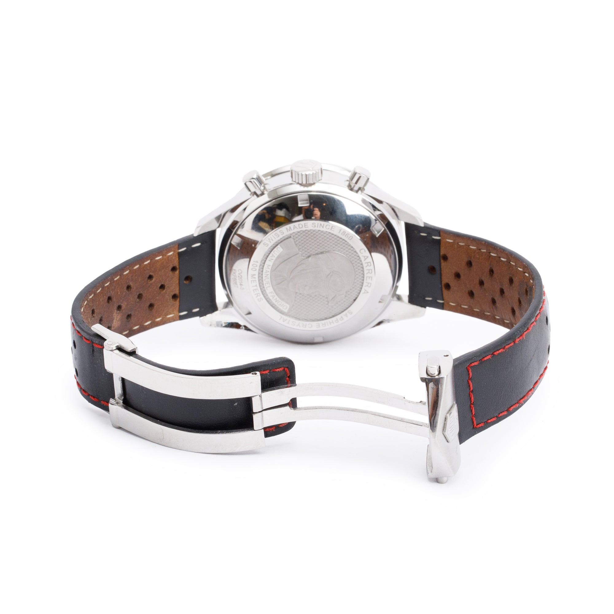 Tag Heuer Stainless Steel Carrera Calibre 16 41 MM Automatic Chronograph Watch CV2014-3 w/ Box, Papers & Extra Strap