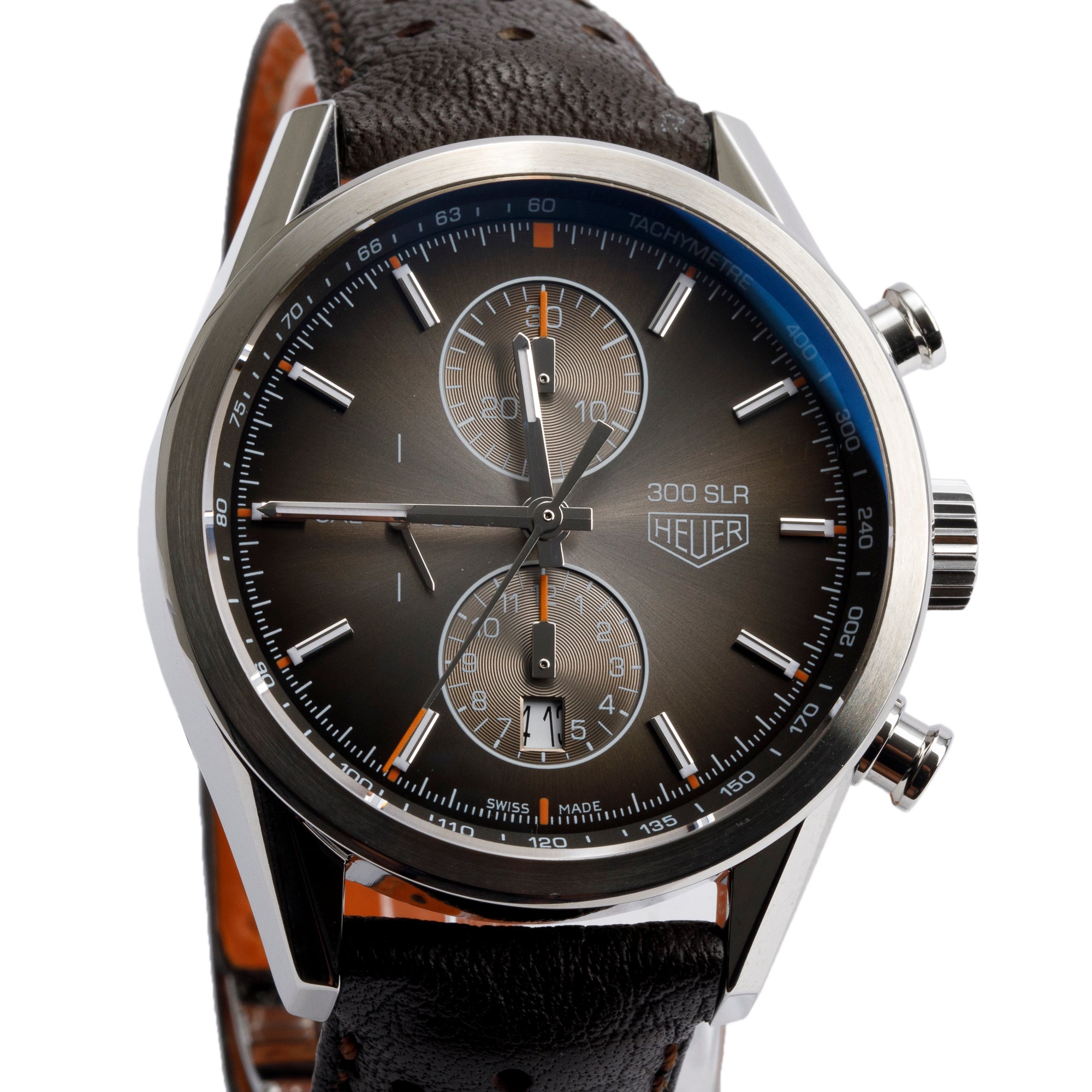 Tag Heuer Stainless Steel Carrera Calibre 1887 300 SLR 41 MM Automatic Chronograph Watch CAR2112-0 w/ Box