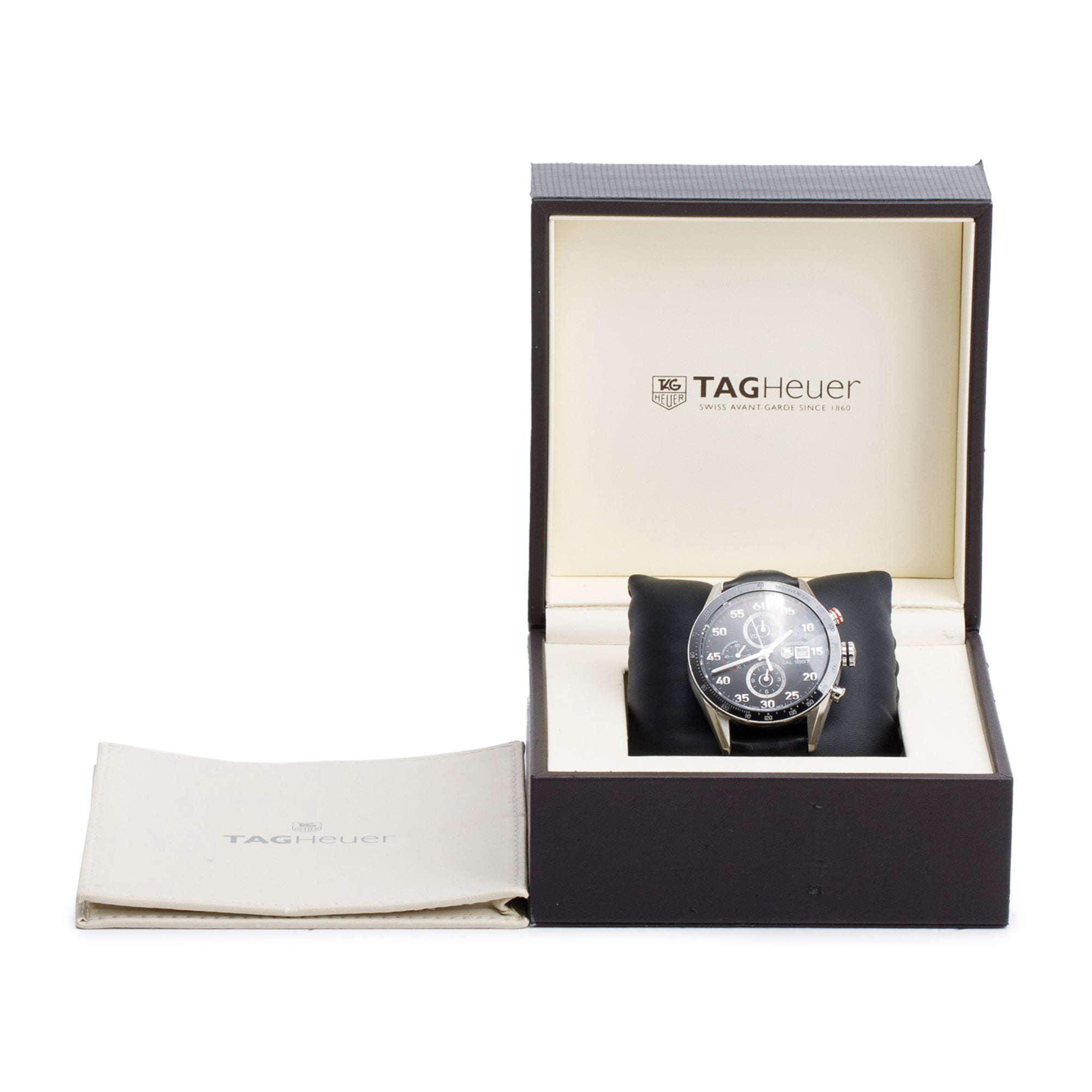 Tag Heuer Stainless Steel Carrera Calibre 1887 44 MM Automatic Chronograph Watch CAR2A10 w/ Box & Papers