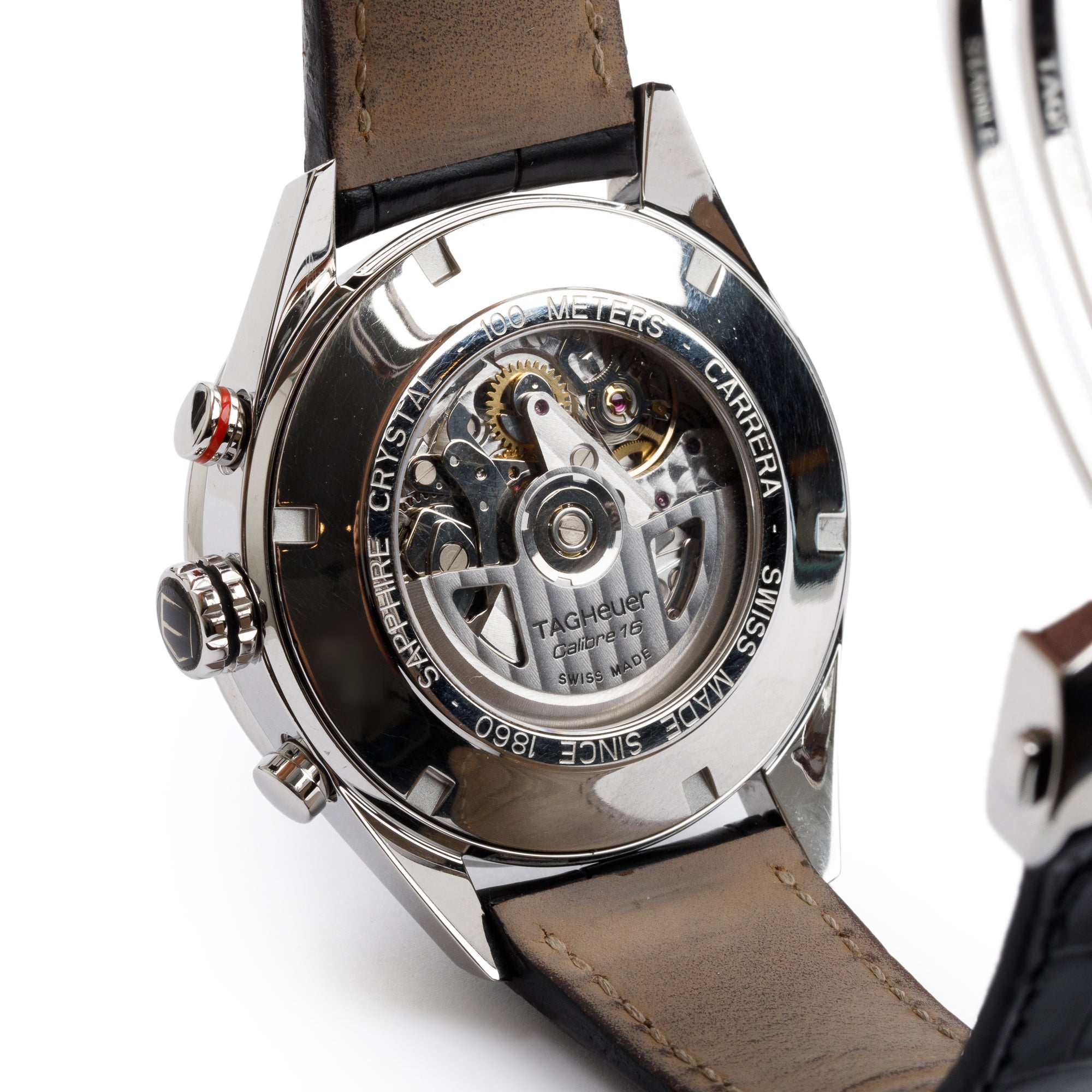 Tag Heuer Stainless Steel Carrera Day Date Calibre 16 43 MM Chronograph Automatic Watch