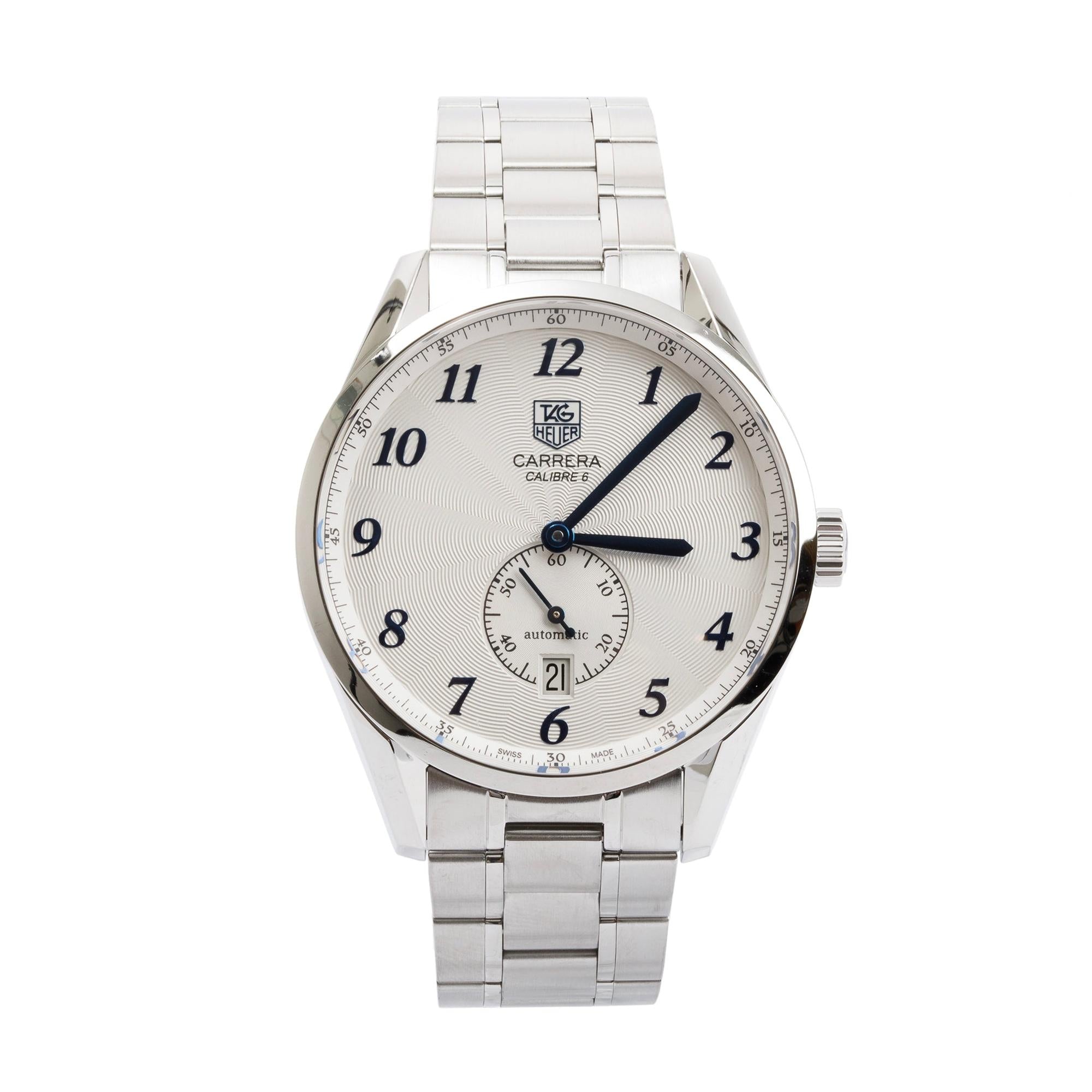 Tag Heuer Stainless Steel Carrera Heritage Calibre 6 39 MM Automatic Watch