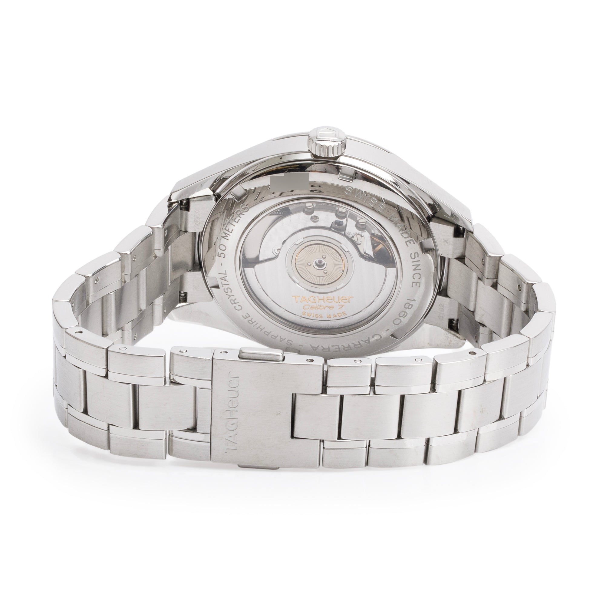 Tag Heuer Stainless Steel Carrera Twin-Time 39 MM Automatic Watch WV2115-0 w/ Box & Papers