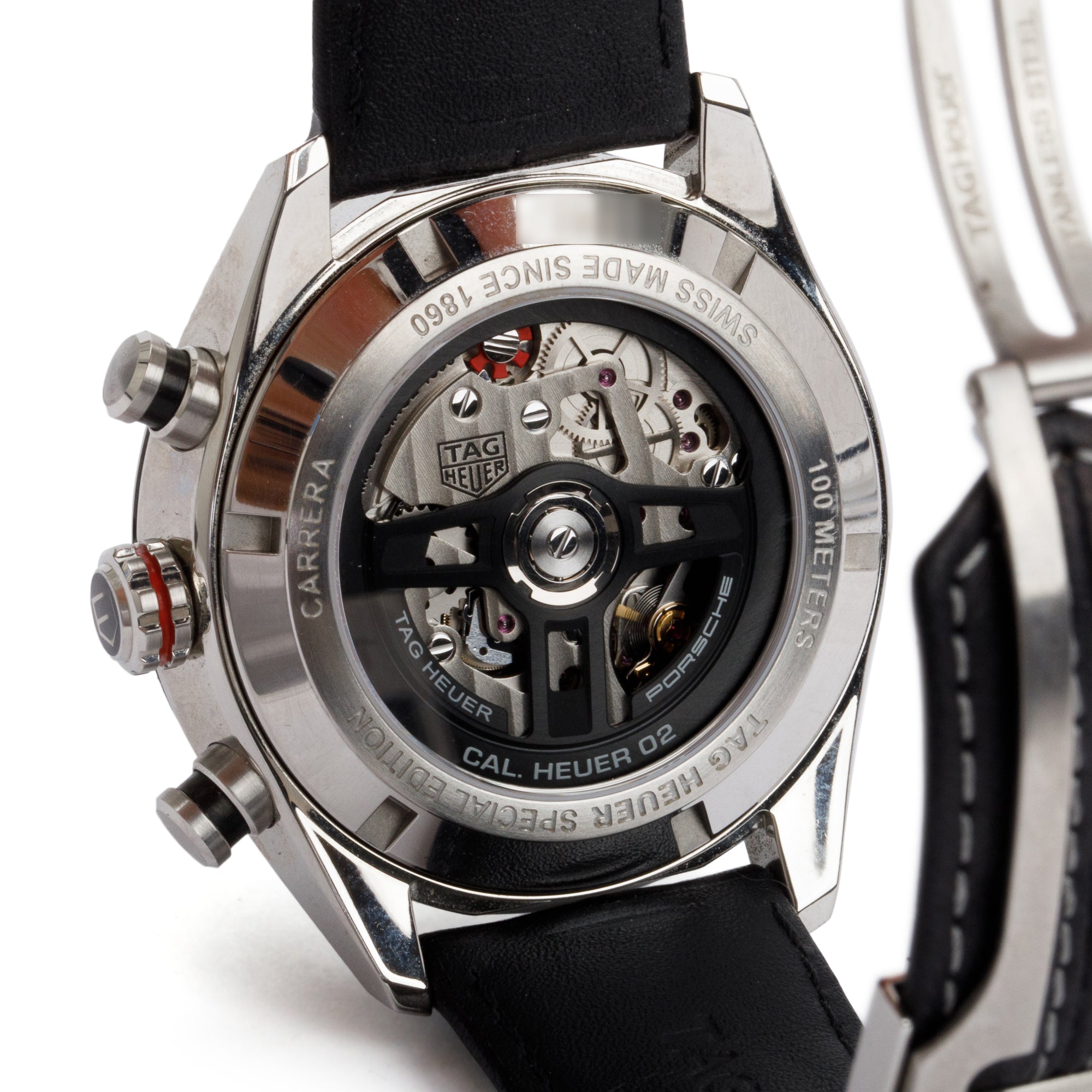 Tag Heuer Stainless Steel & Ceramic Carrera Porsche Special Edition 44 MM Automatic Chronograph Watch w/ Box & Papers