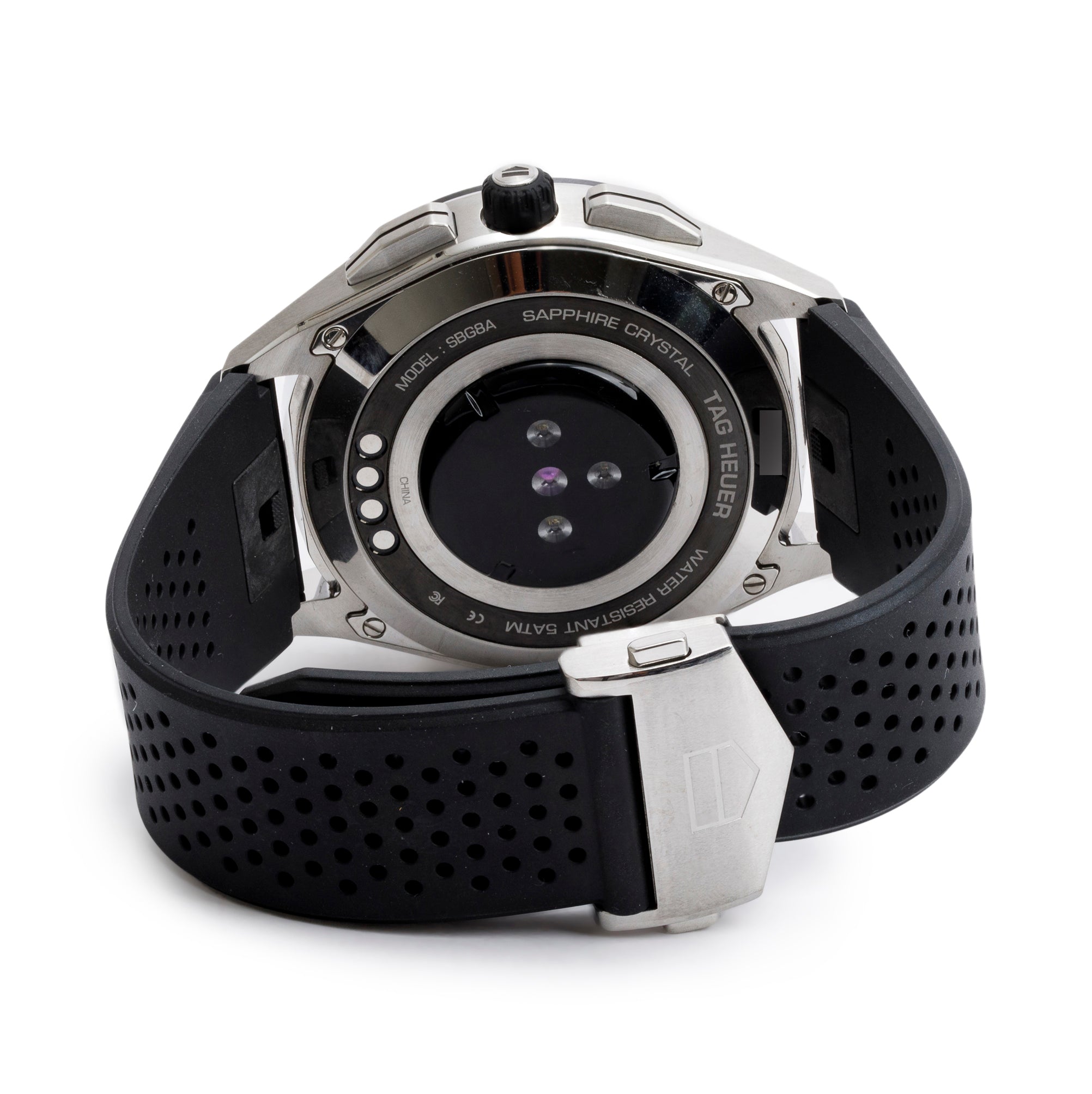 Tag Heuer Stainless Steel Connected 45 MM Digital Watch SBG8A12 w/ Charger