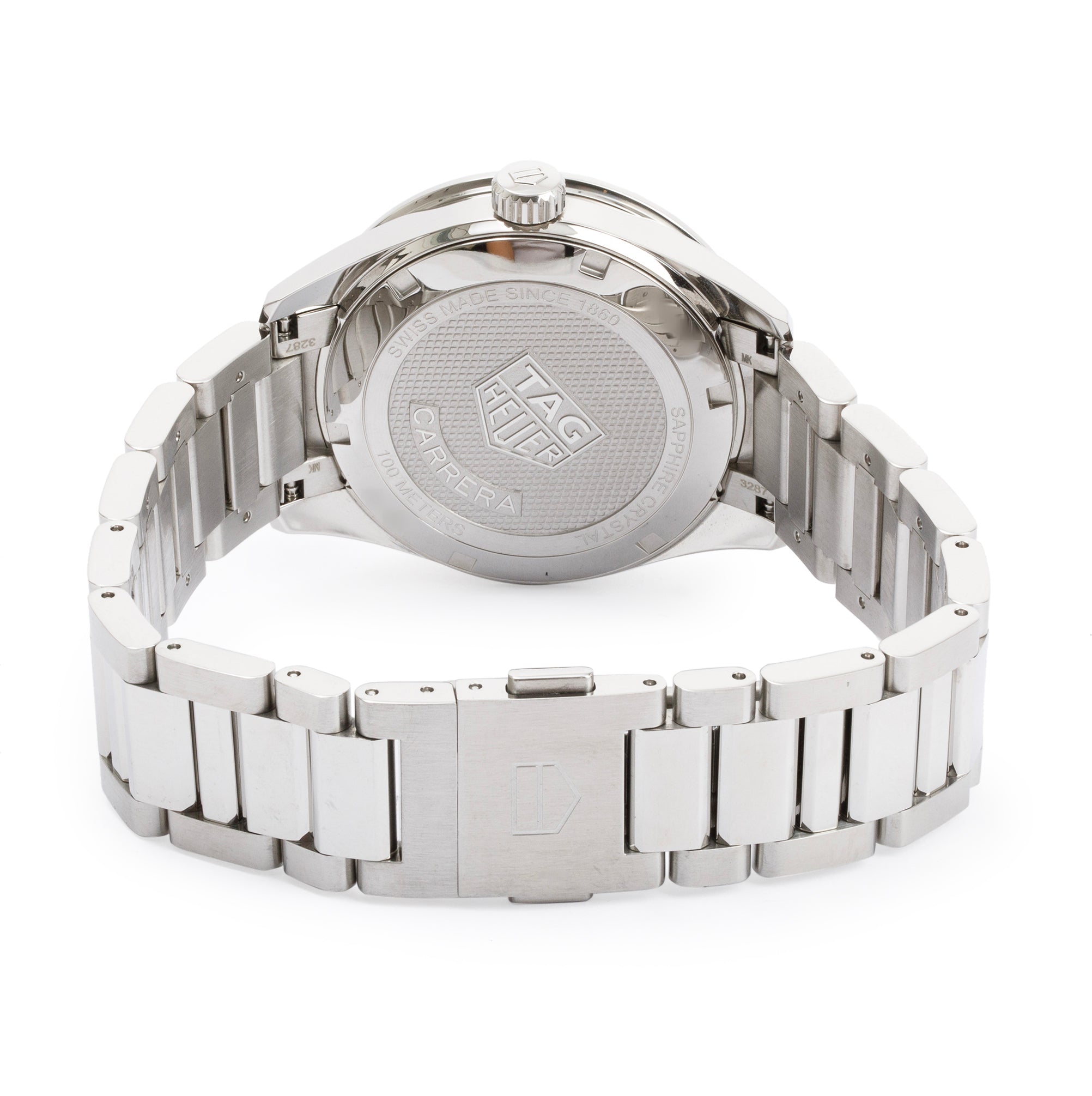 Tag Heuer Stainless Steel Diamond Bezel Carrera 36 MM Watch w/ Box & Papers