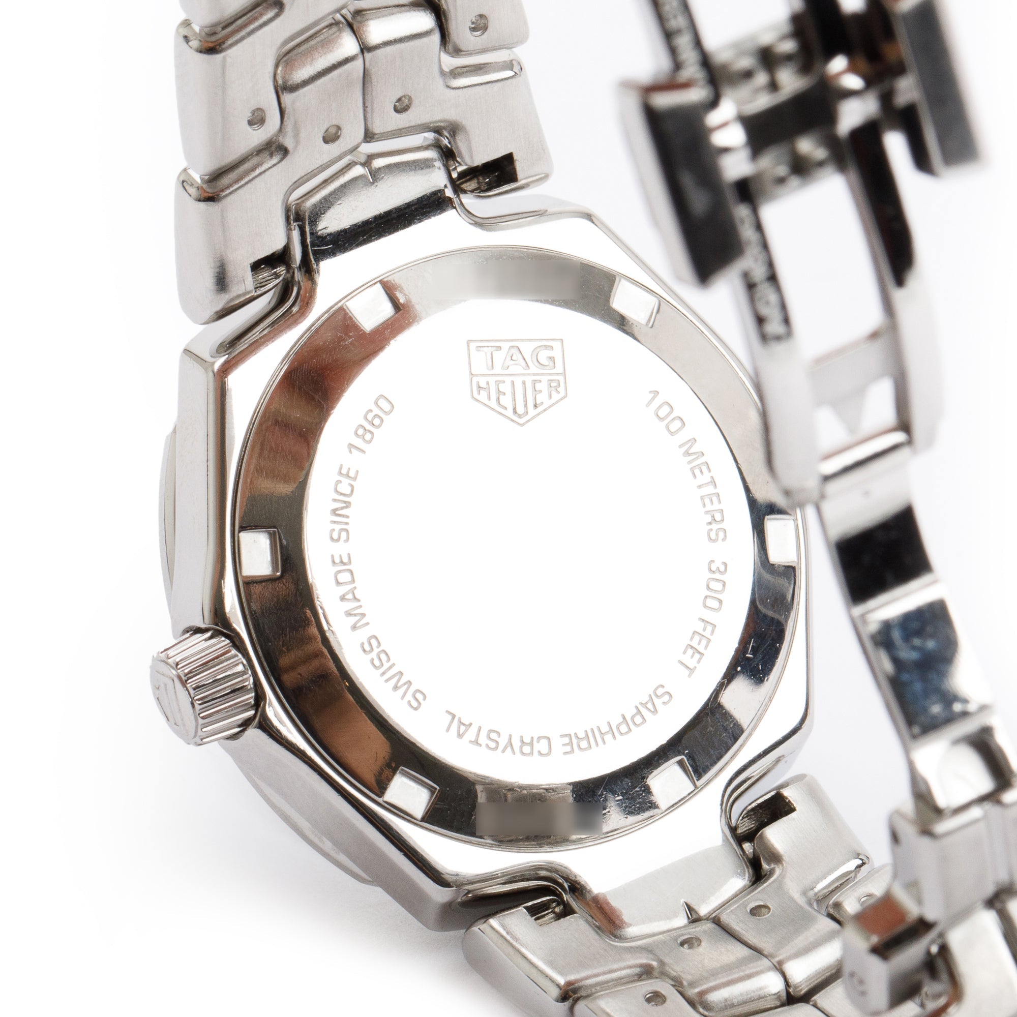 Tag Heuer Stainless Steel Diamond Bezel & Dial 32 MM Link Watch w/ Box & Papers