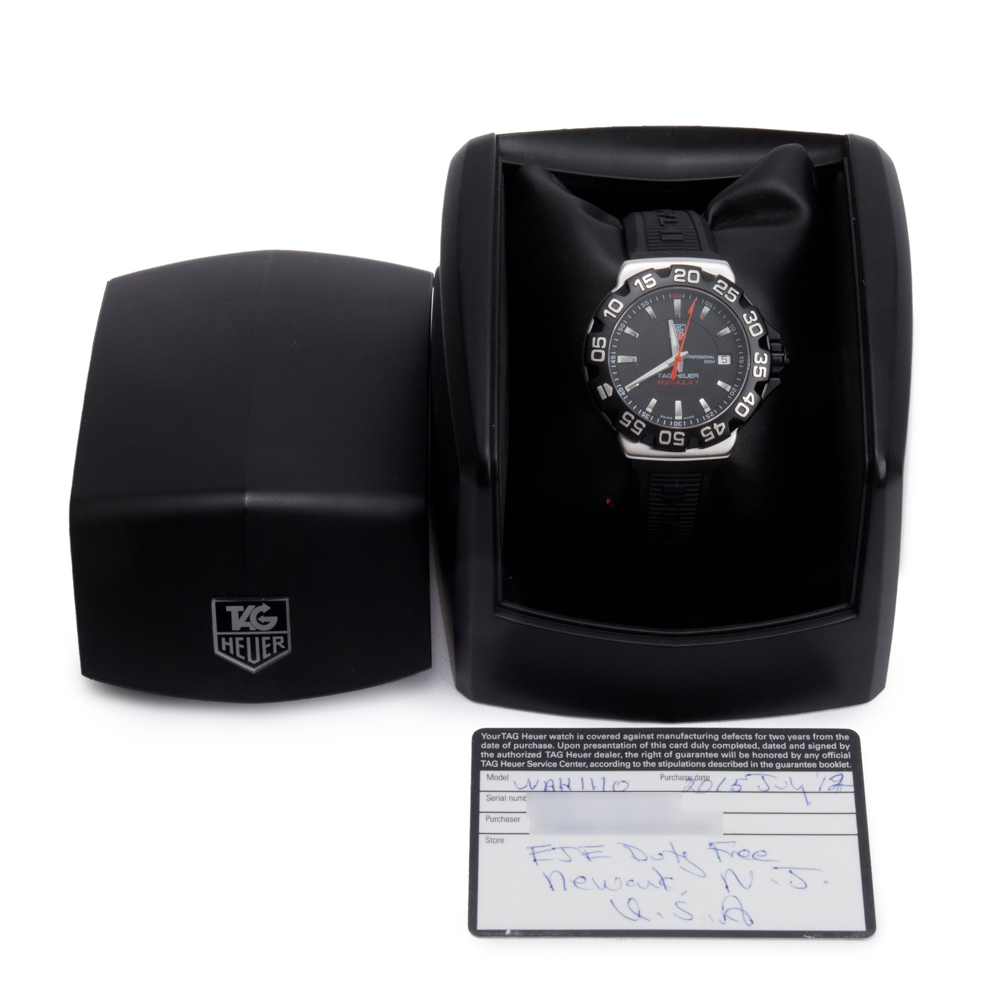 Tag Heuer Stainless Steel Formula 1 41 MM Quartz Watch WAH1110 w/ Case & Card