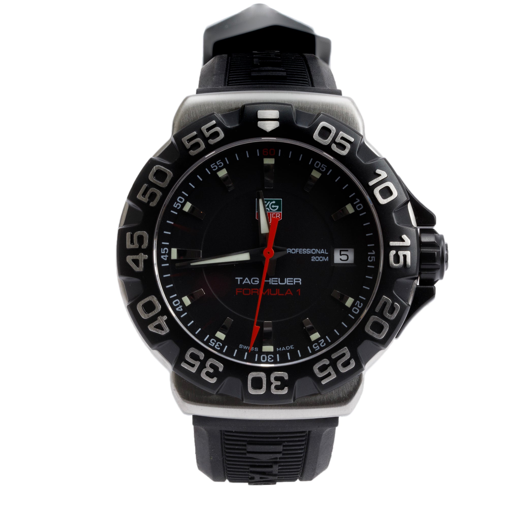 Tag Heuer Stainless Steel Formula 1 41 MM Quartz Watch WAH1110 w/ Case & Card