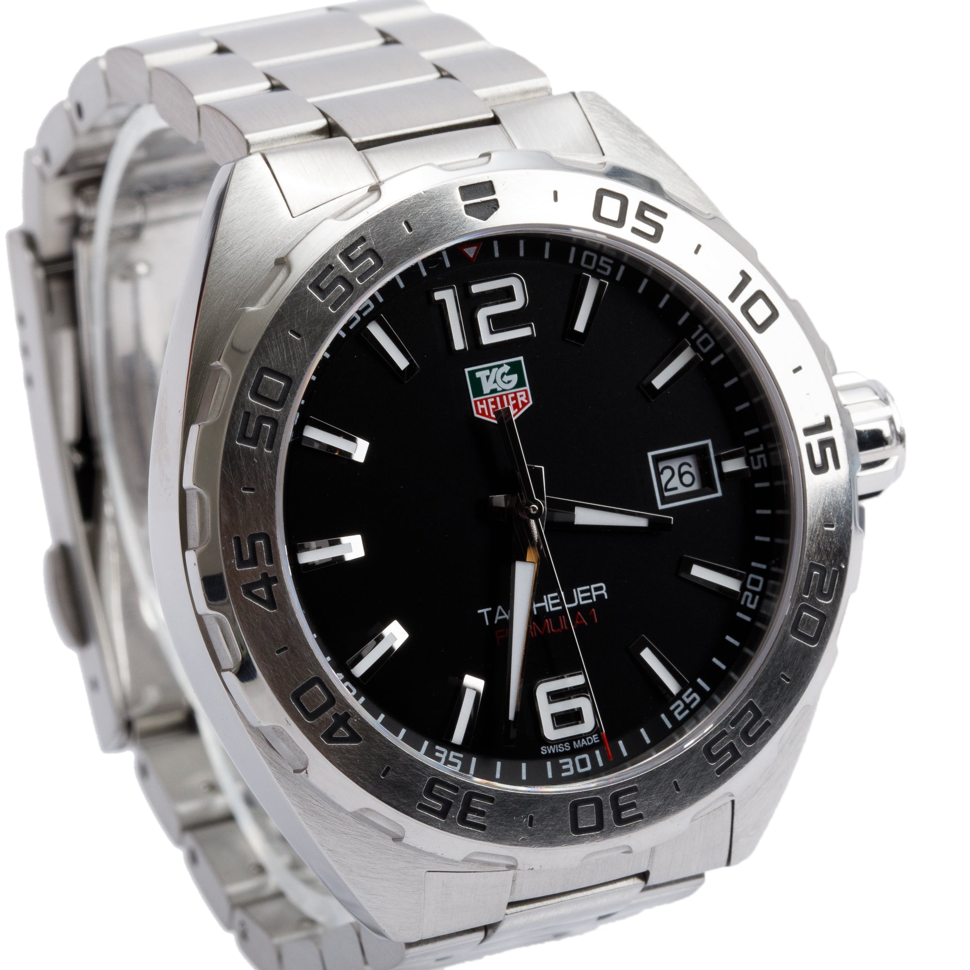 Tag Heuer Stainless Steel Formula 1 41 MM Quartz Watch WAZ1112 w/ Box & Papers