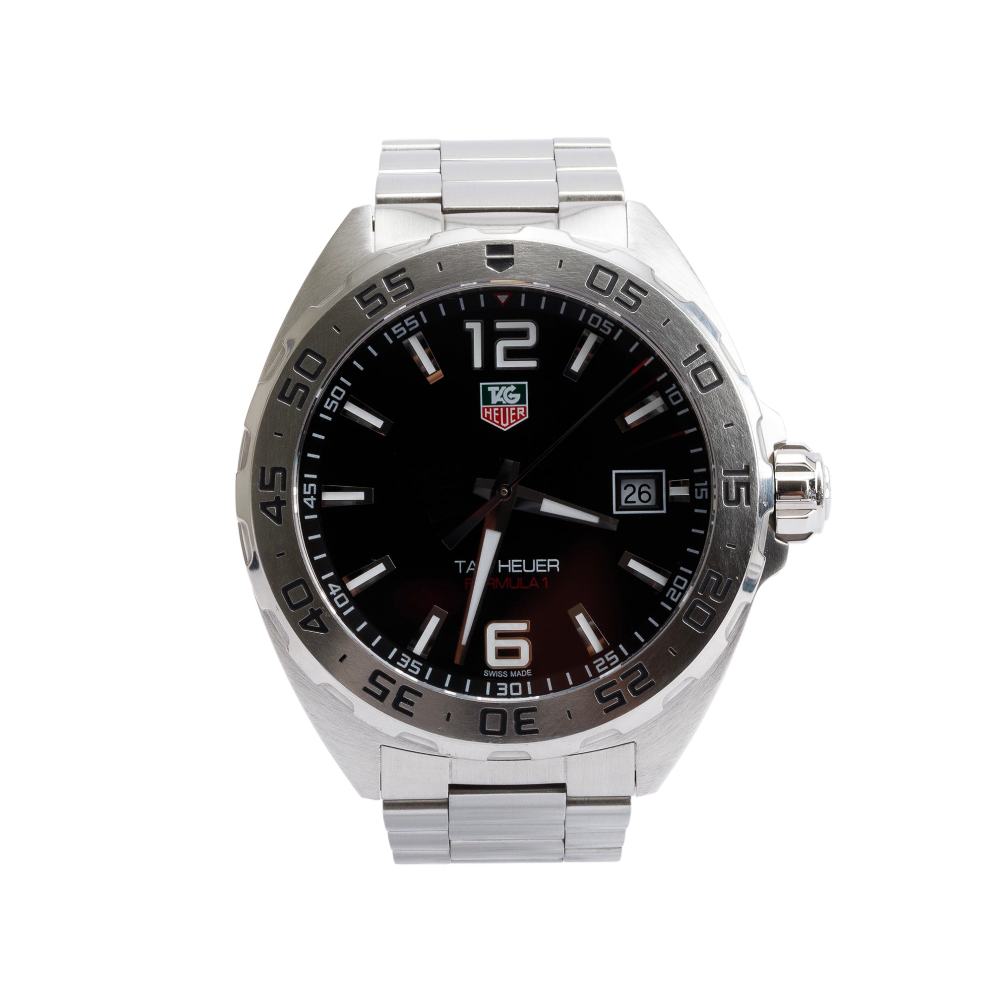 Tag Heuer Stainless Steel Formula 1 41 MM Quartz Watch WAZ1112 w/ Box & Papers