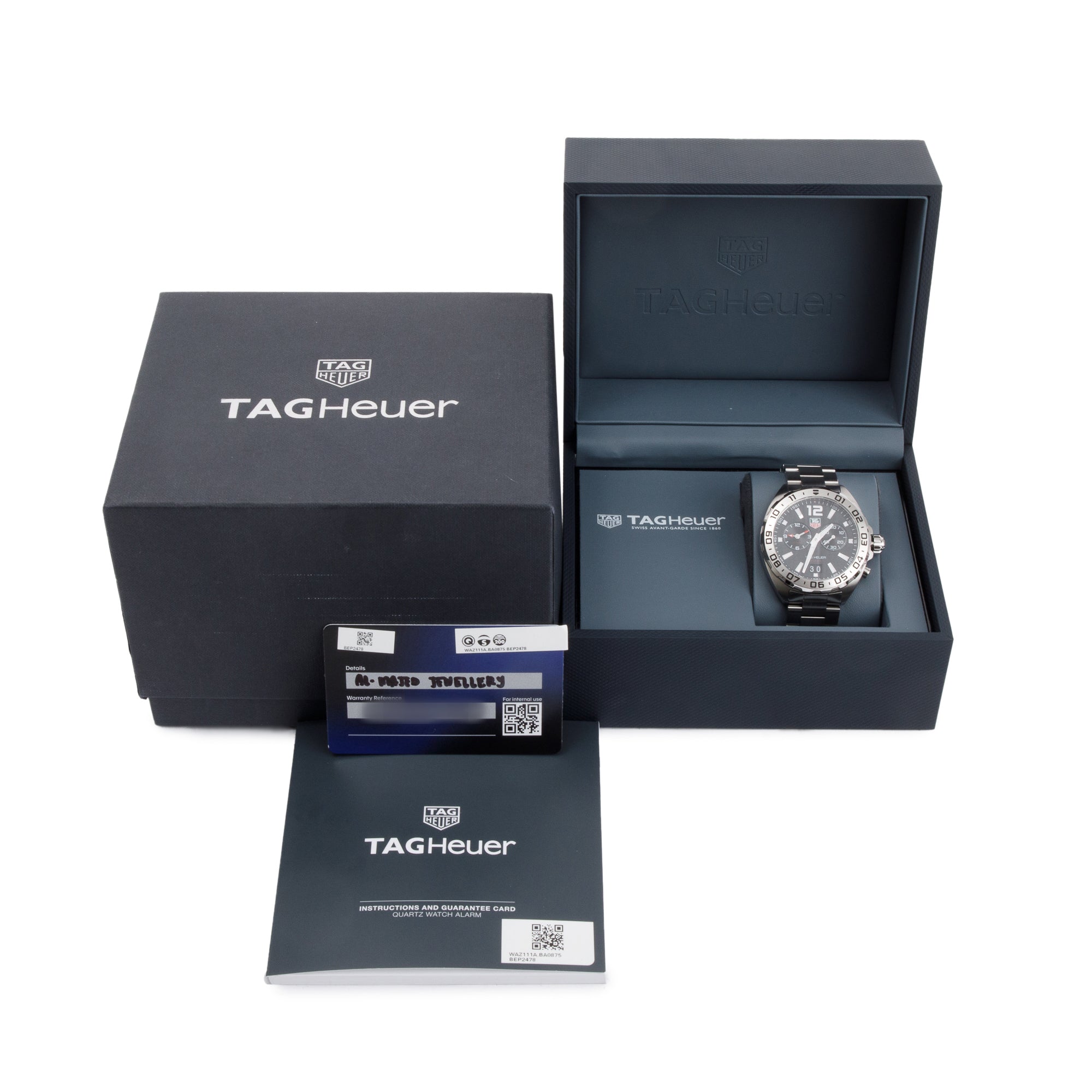 Tag Heuer Stainless Steel Formula 1 41 MM Watch w/ Box & Papers
