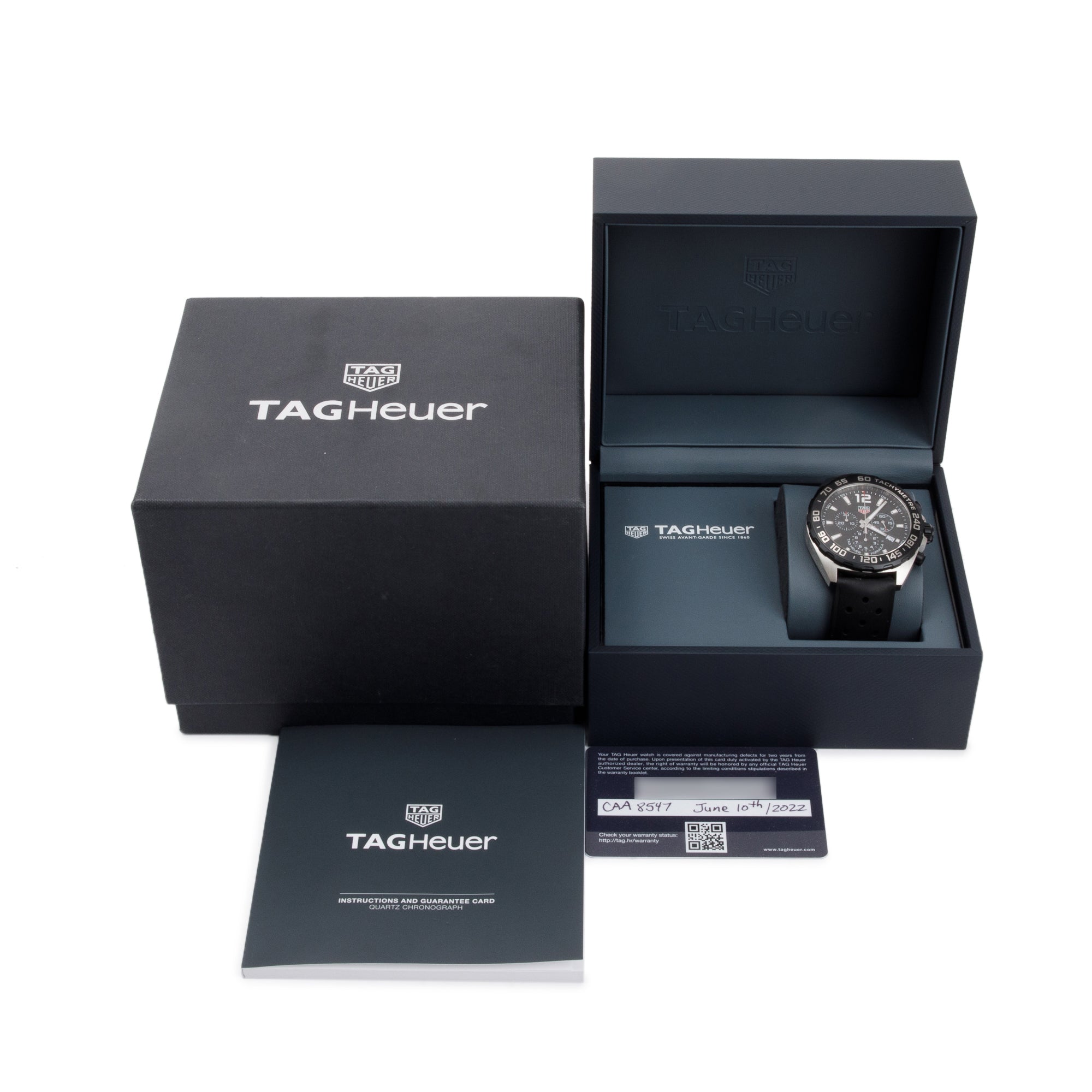 Tag Heuer Stainless Steel Formula 1 43 MM Chronograph Watch w/ Box & Papers