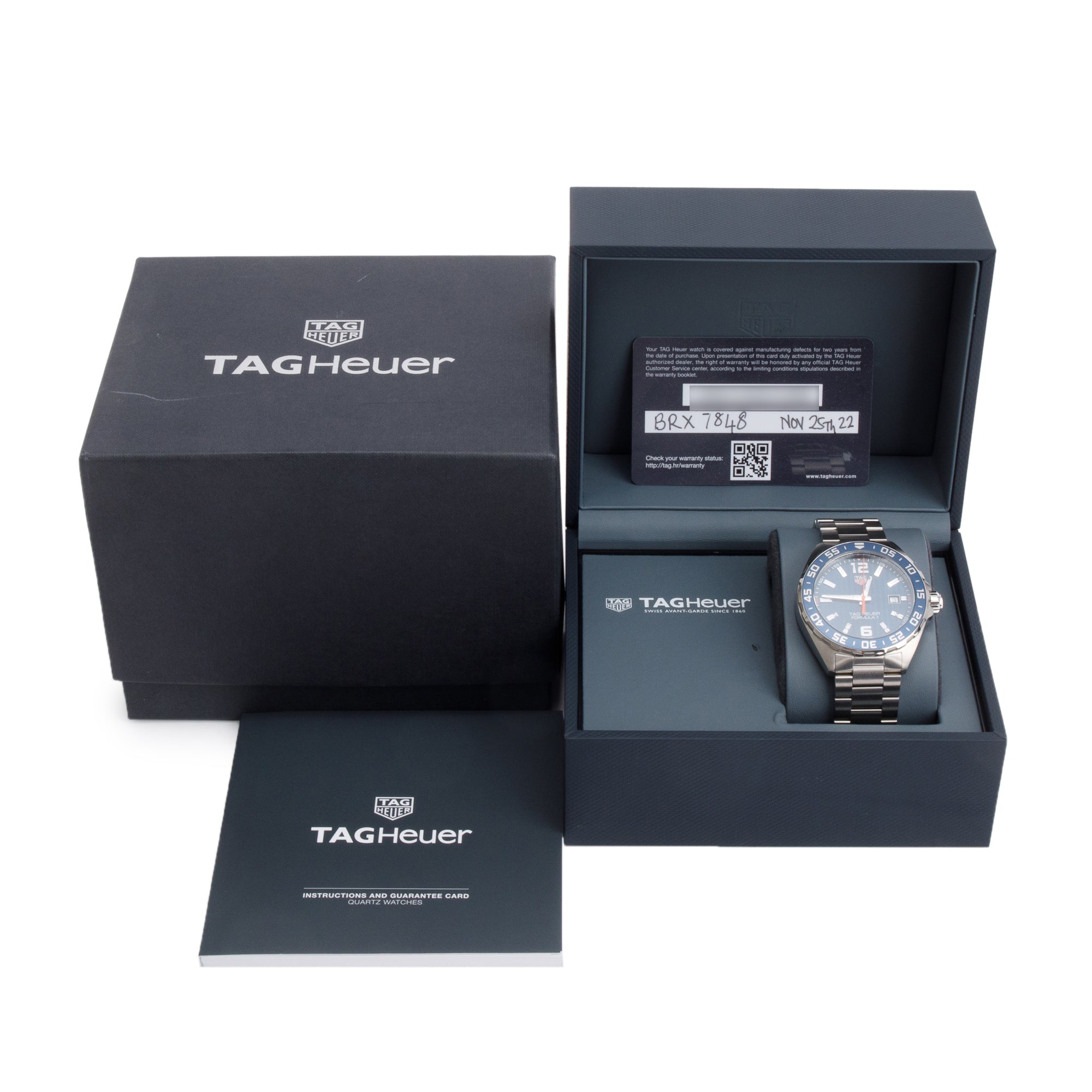 Tag Heuer Stainless Steel Formula 1 43 MM Quartz Watch WAZ1010 w/ Box & Papers