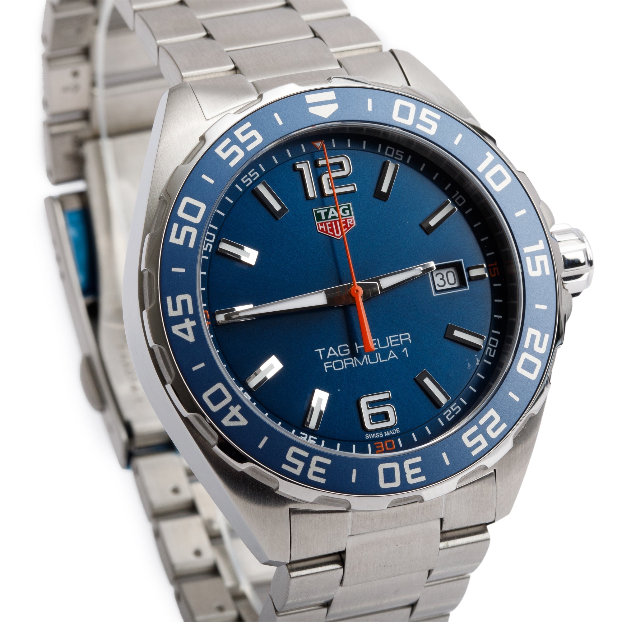Tag Heuer Stainless Steel Formula 1 43 MM Quartz Watch WAZ1010 w/ Box & Papers