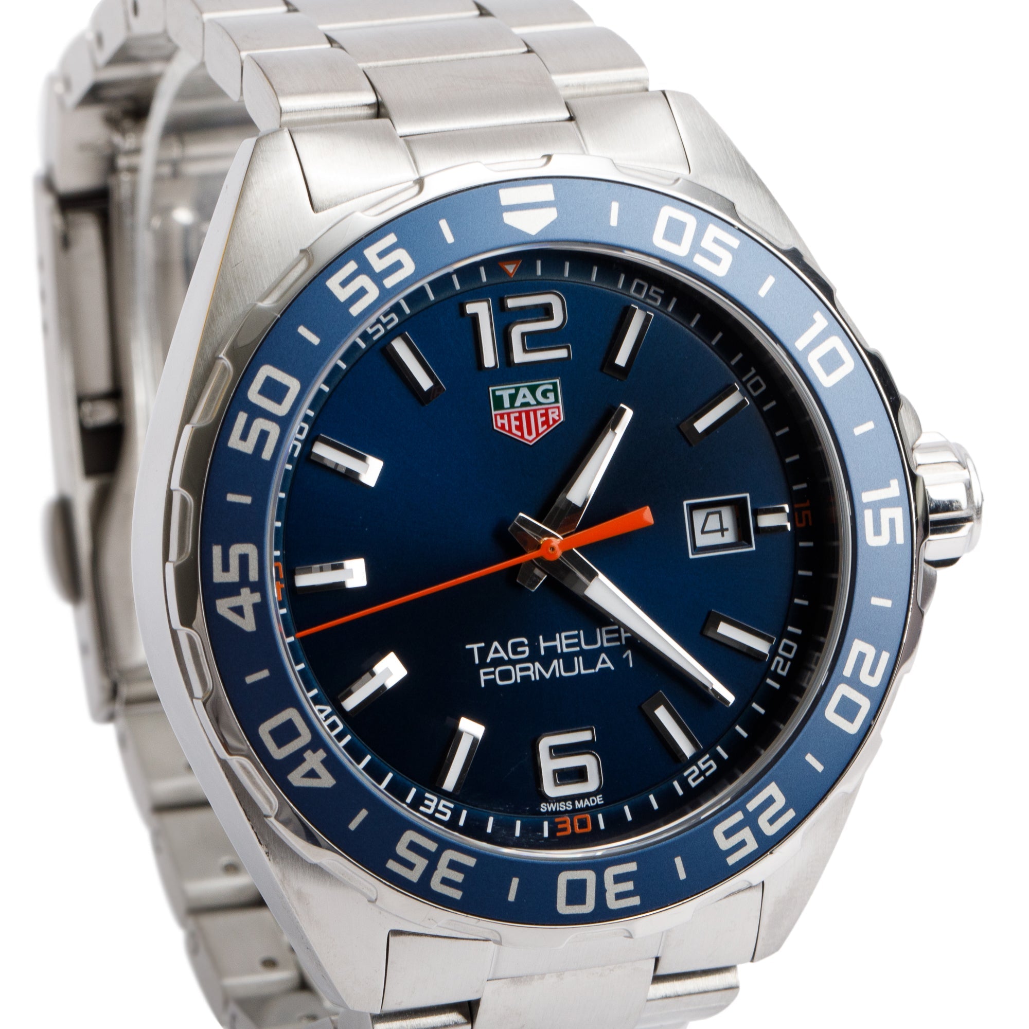 Tag Heuer Stainless Steel Formula 1 43 MM Quartz Watch WAZ1010 w/ Box & Papers