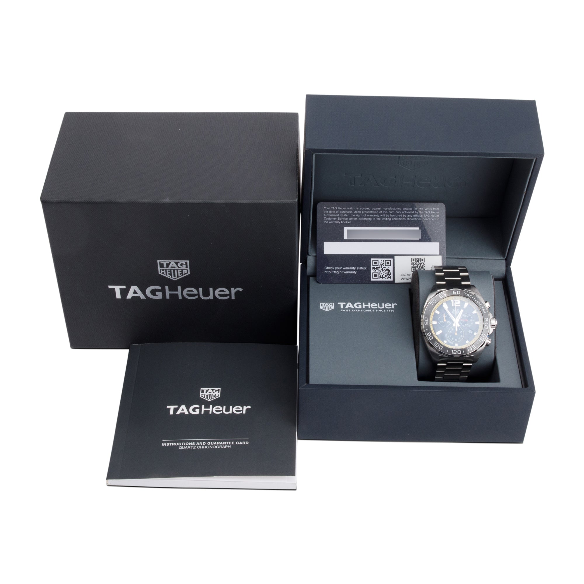 Tag Heuer Stainless Steel Formula 1 Chronograph 43 MM Quartz Watch CAZ101AC w/ Box & Papers