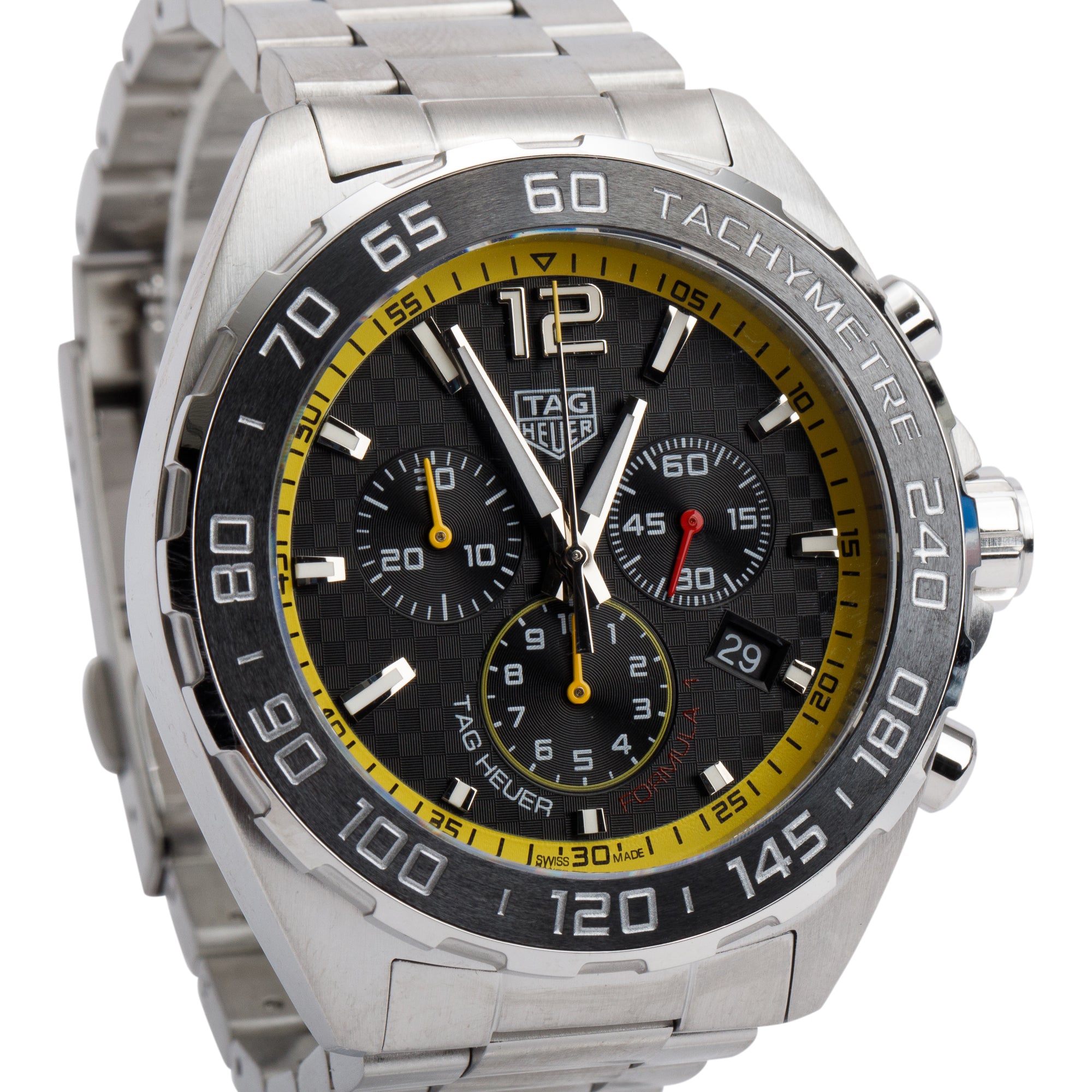 Tag Heuer Stainless Steel Formula 1 Chronograph 43 MM Quartz Watch CAZ101AC w/ Box & Papers