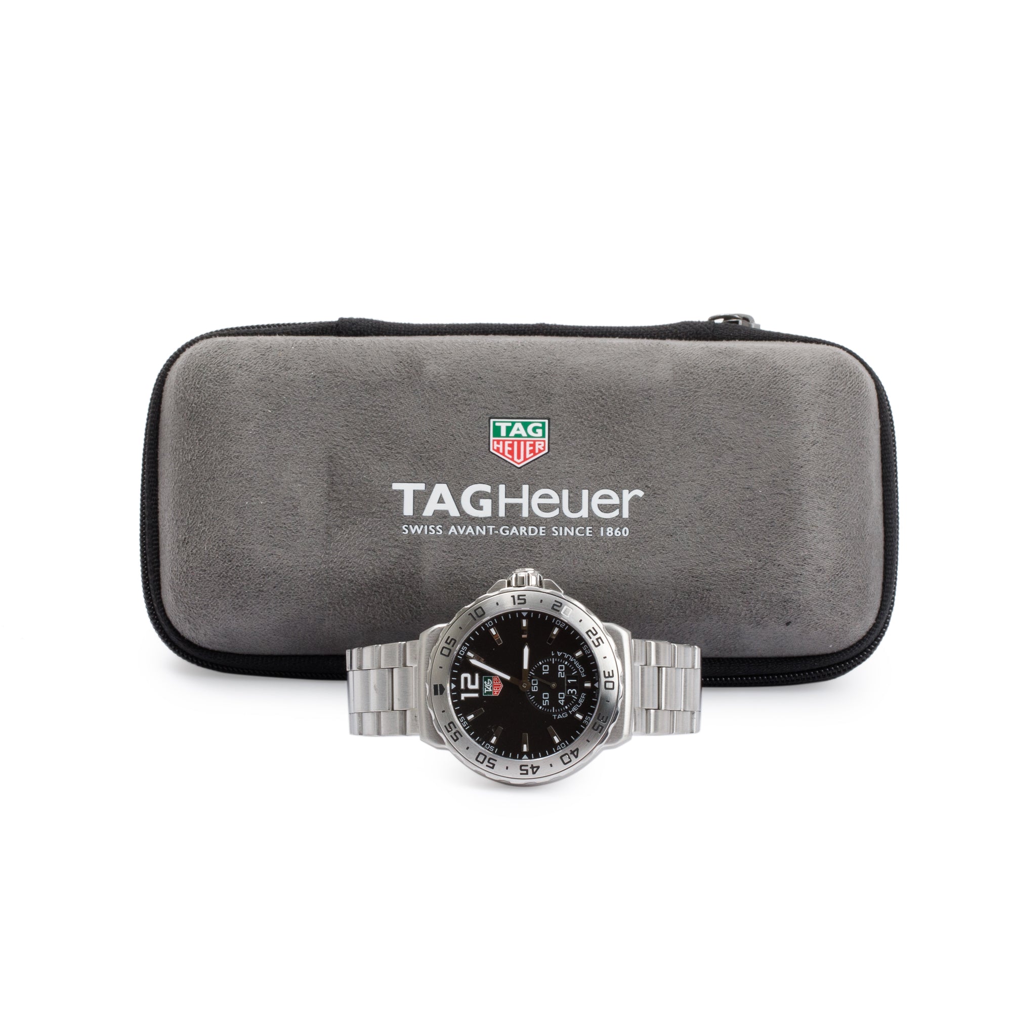 Tag Heuer Stainless Steel Formula 1 Date 42 MM Watch w/ Case