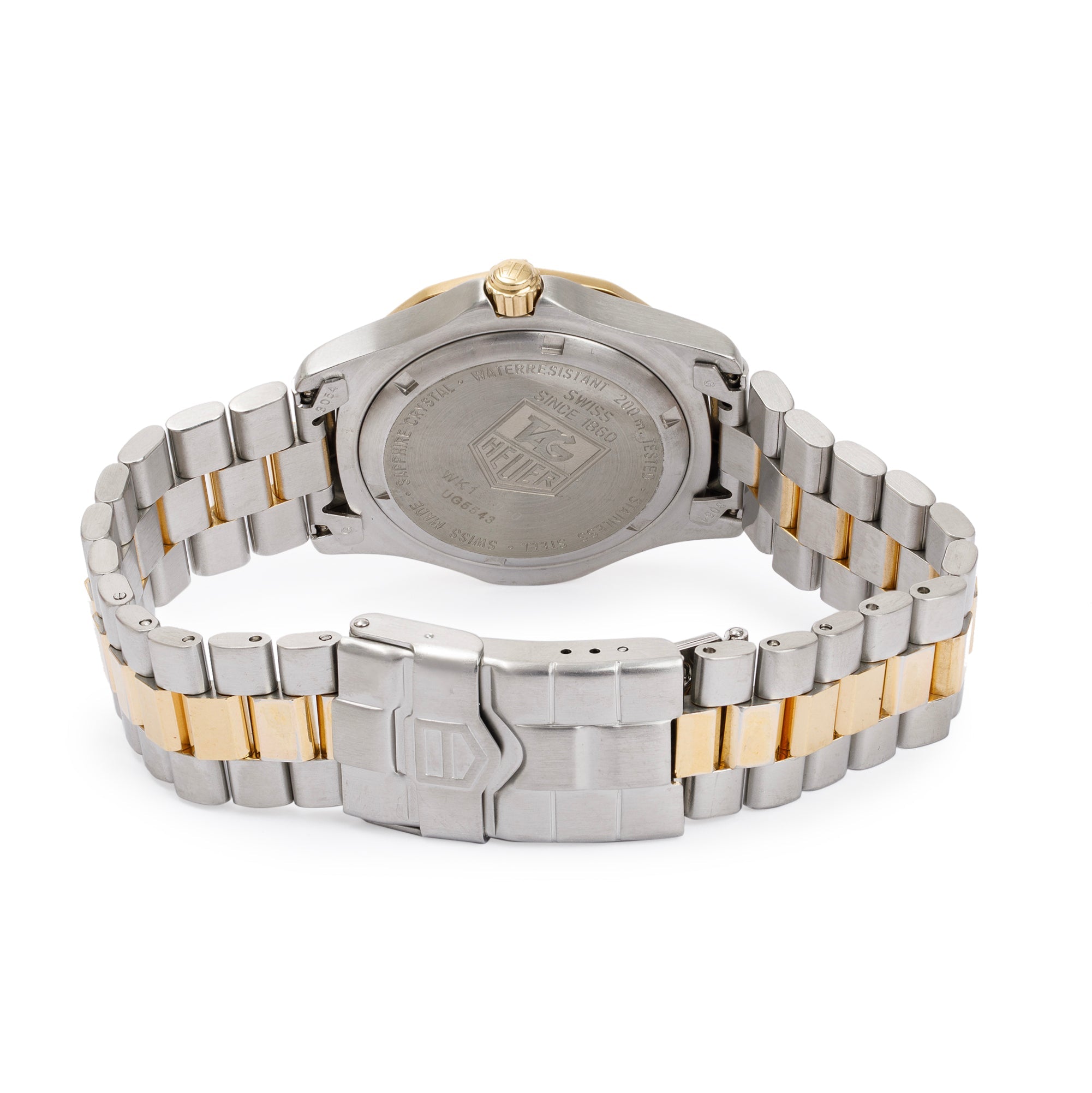 Tag Heuer Stainless Steel & Gold Plated 2000 Professional 38MM Watch w/ Box