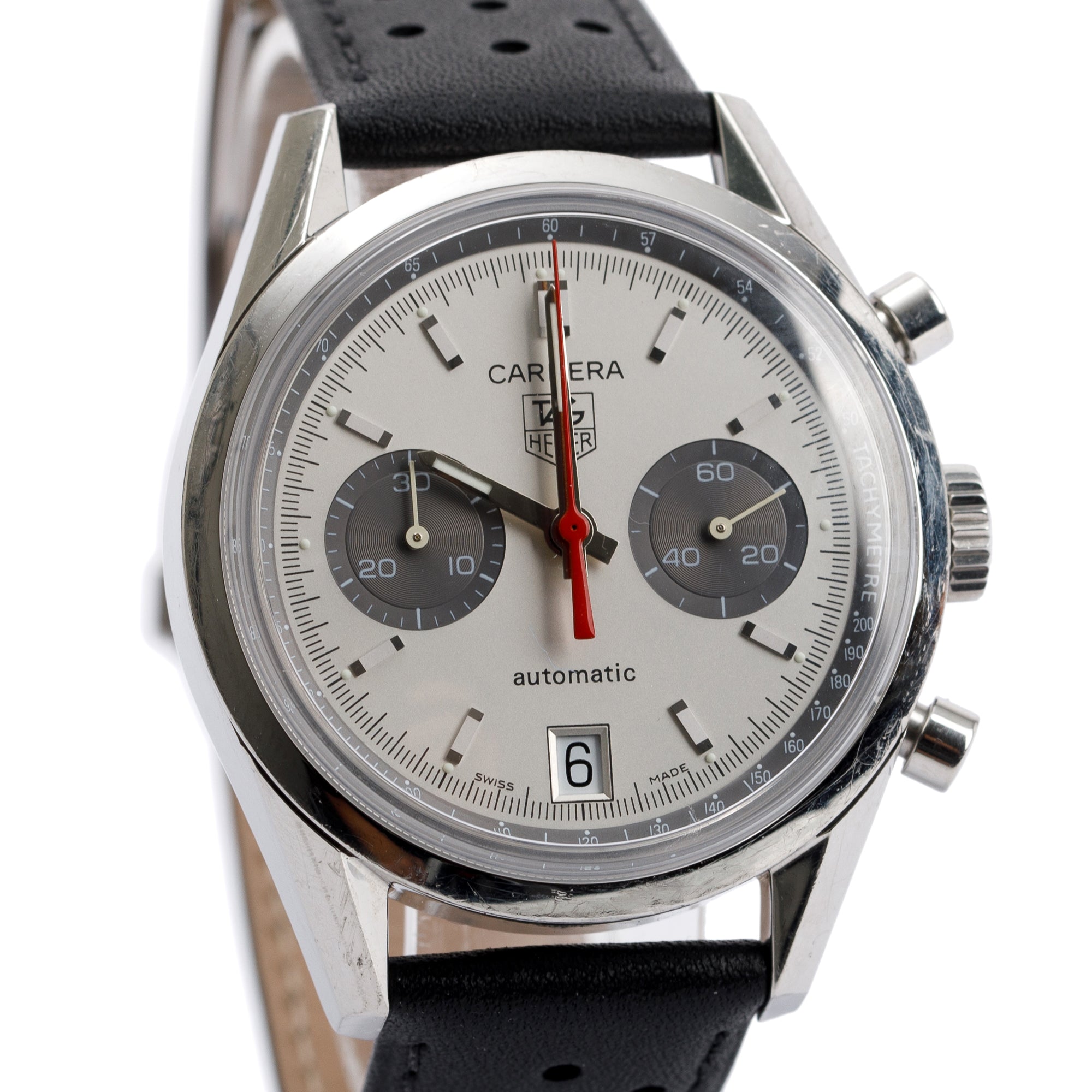 Tag Heuer Stainless Steel Jack Heuer 40th Anniversary Limited Edition Carrera Calibre 17 39 MM Automatic Chronograph Watch w/ Case