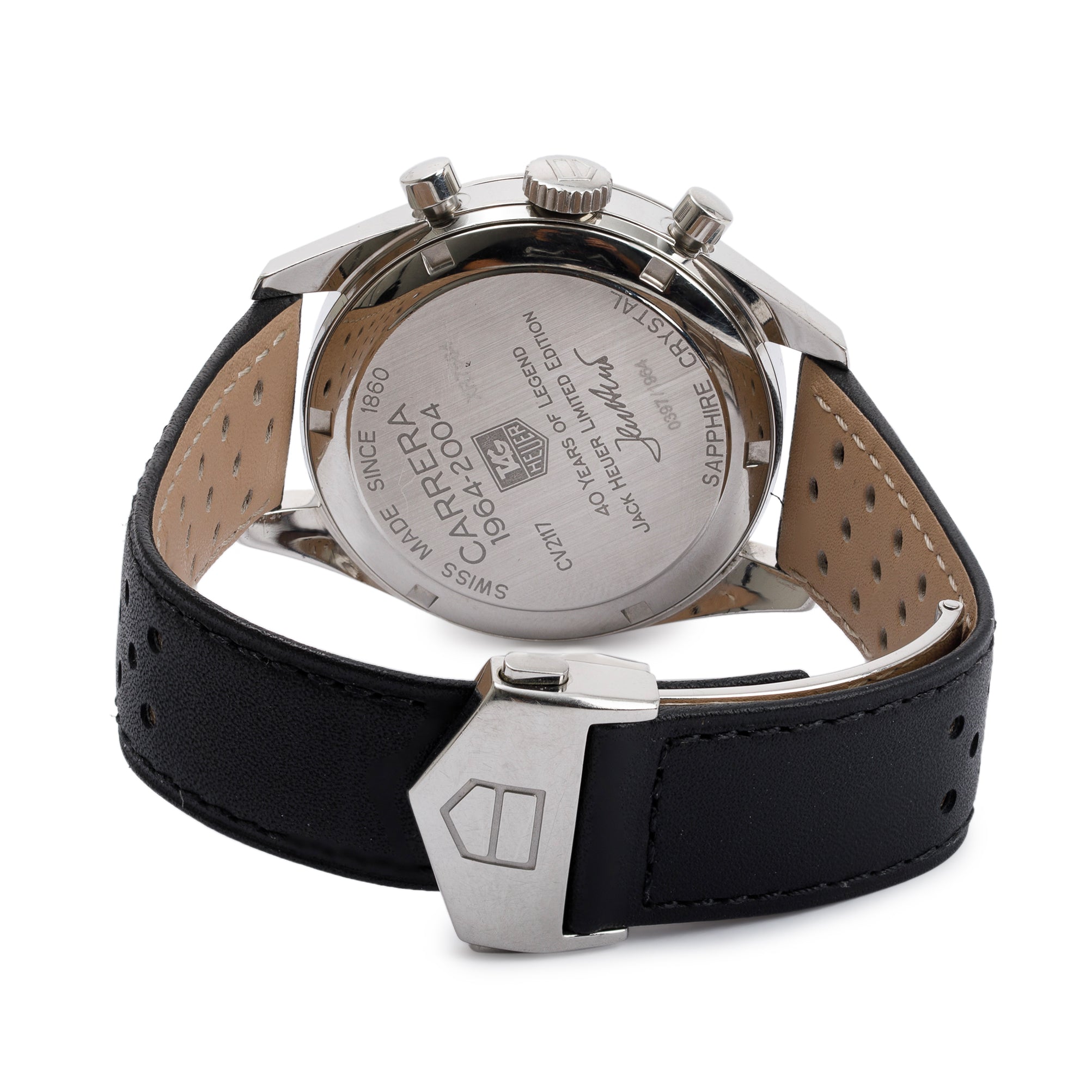 Tag Heuer Stainless Steel Jack Heuer 40th Anniversary Limited Edition Carrera Calibre 17 39 MM Automatic Chronograph Watch w/ Case