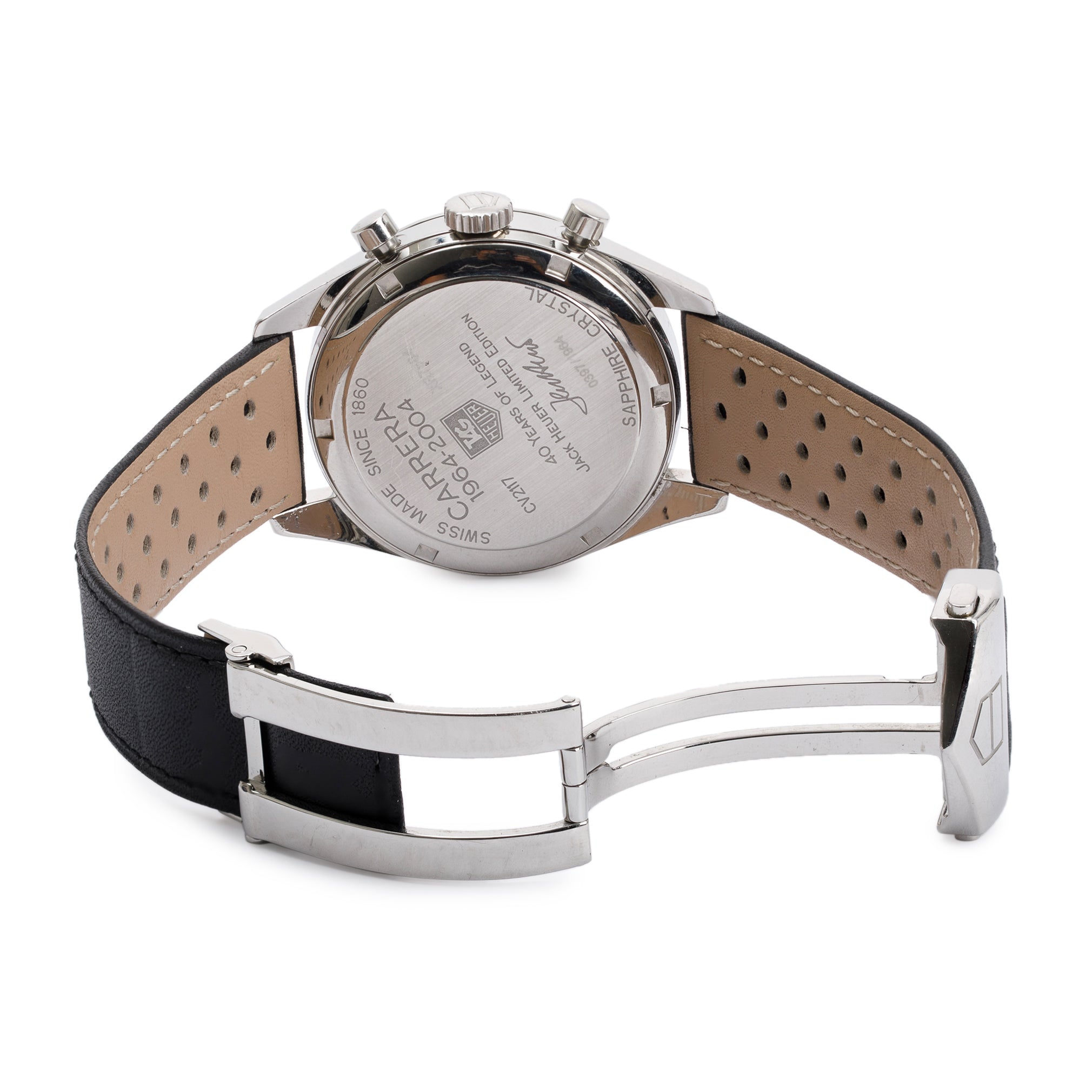 Tag Heuer Stainless Steel Jack Heuer 40th Anniversary Limited Edition Carrera Calibre 17 39 MM Automatic Chronograph Watch w/ Case