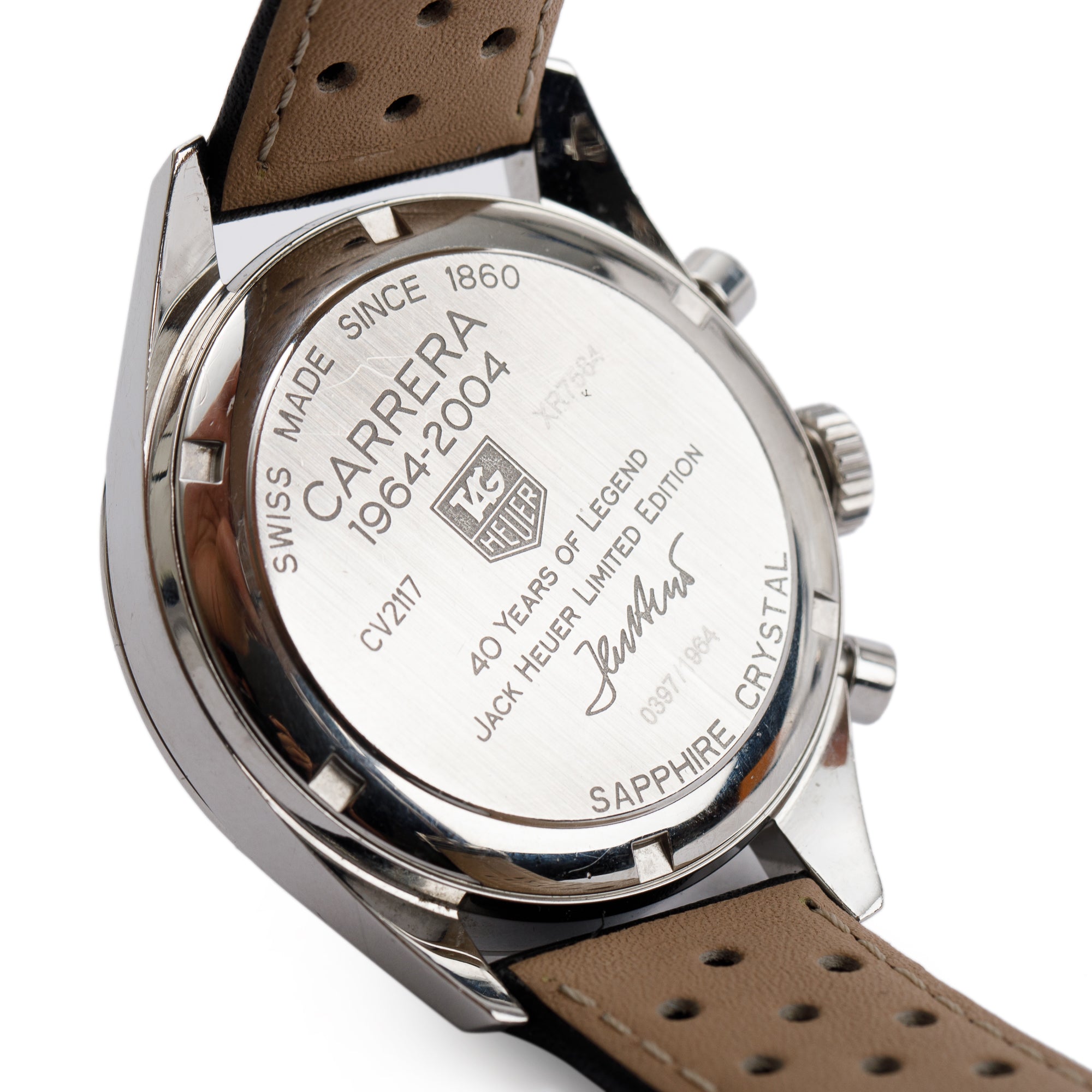 Tag Heuer Stainless Steel Jack Heuer 40th Anniversary Limited Edition Carrera Calibre 17 39 MM Automatic Chronograph Watch w/ Case