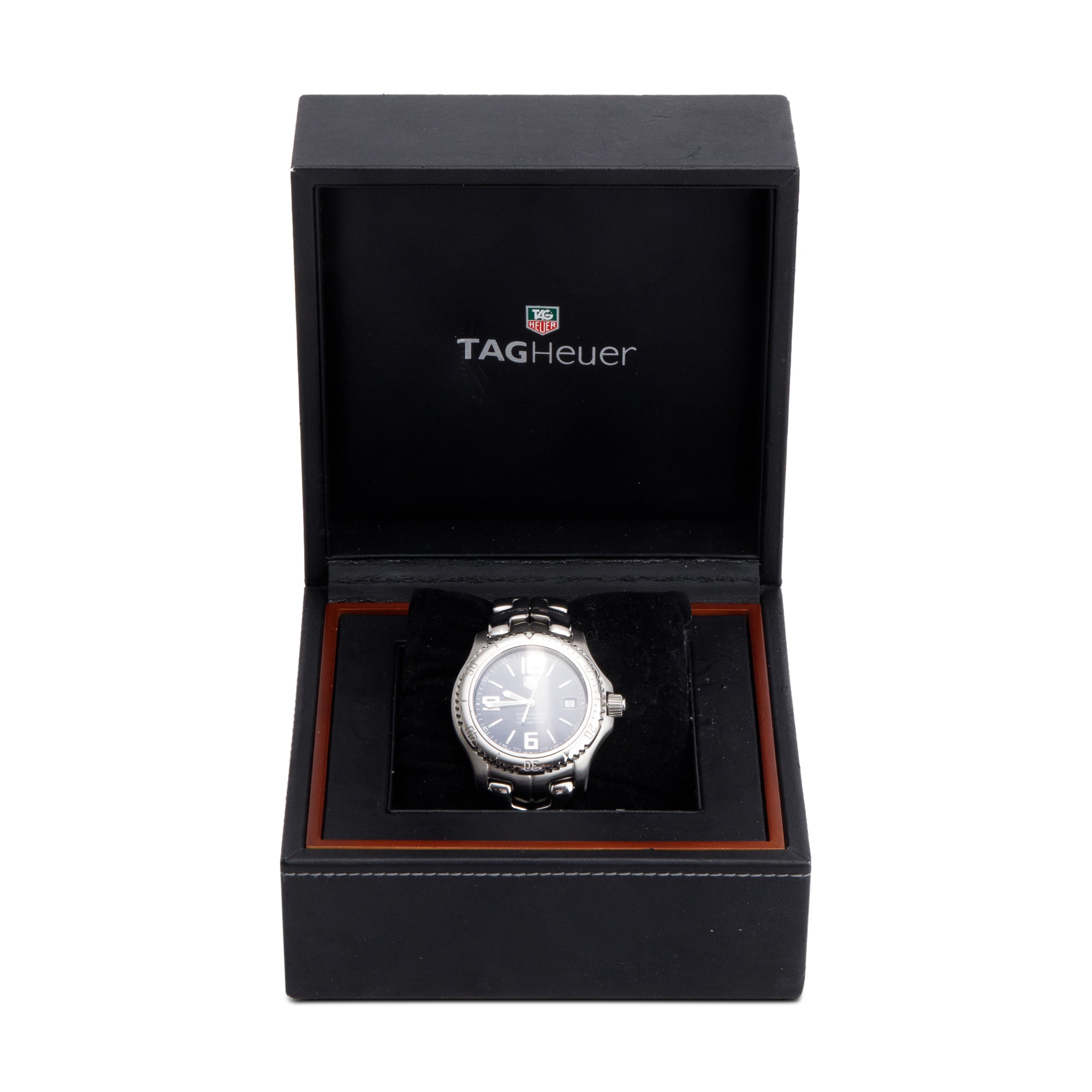 Tag Heuer Stainless Steel Link 41 MM Blue Dial 200M Chronometer Automatic Watch WT5112 w/ Box