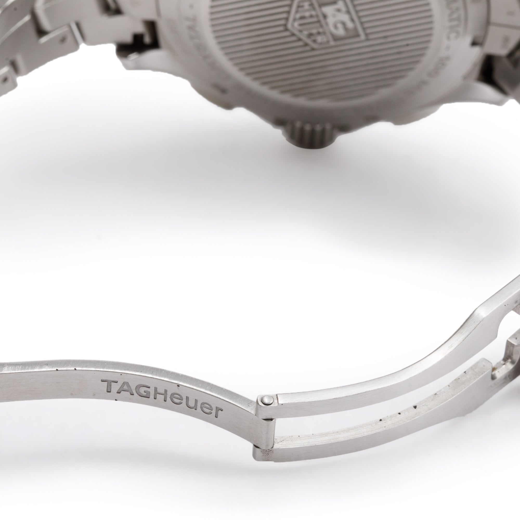 Tag Heuer Stainless Steel Link 43 MM Automatic Chronograph Watch CAT2010 w/ Box & Papers
