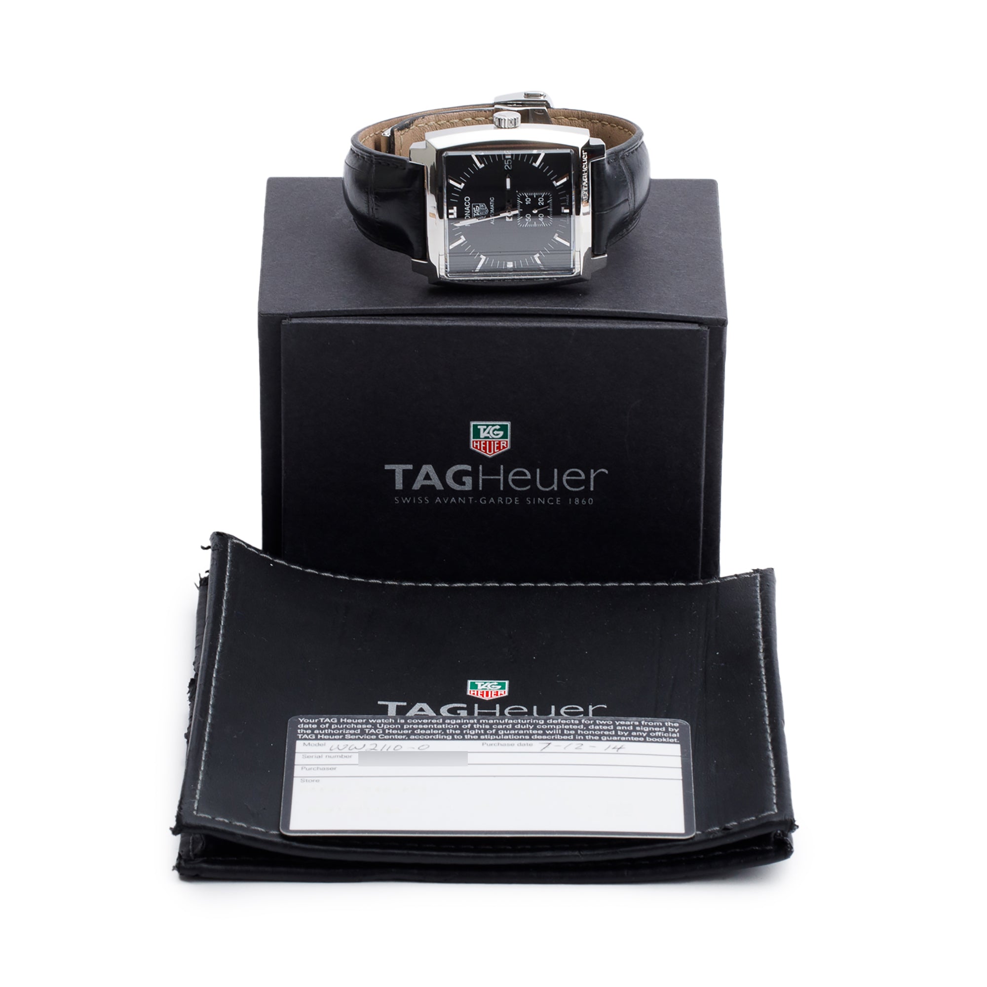 Tag Heuer Stainless Steel Monaco 37 MM Automatic Watch WW2110-0 w/ Box & Papers