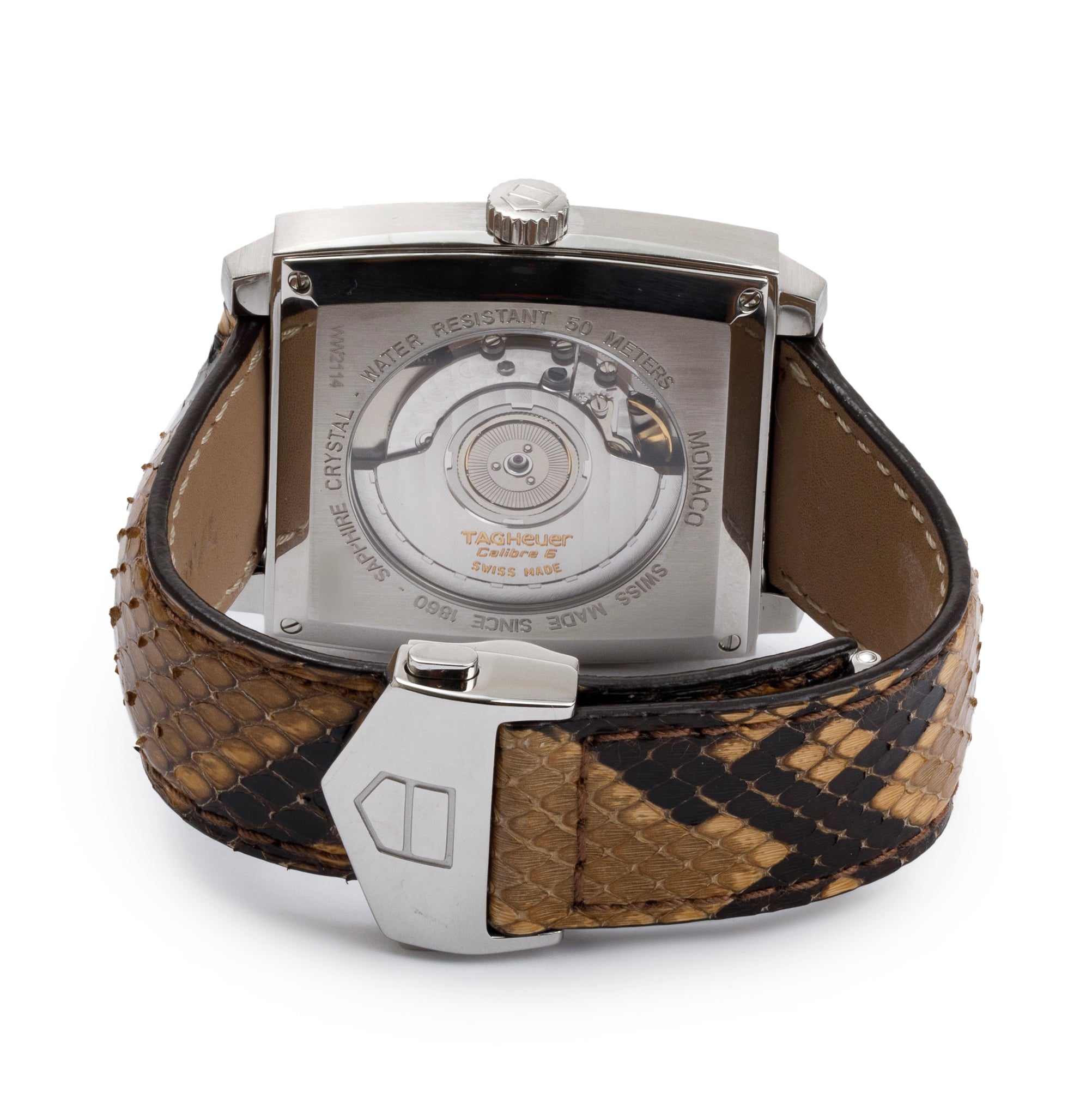 Tag Heuer Stainless Steel Monaco Diamond Bezel & Dial Automatic Watch w/ Box & Papers