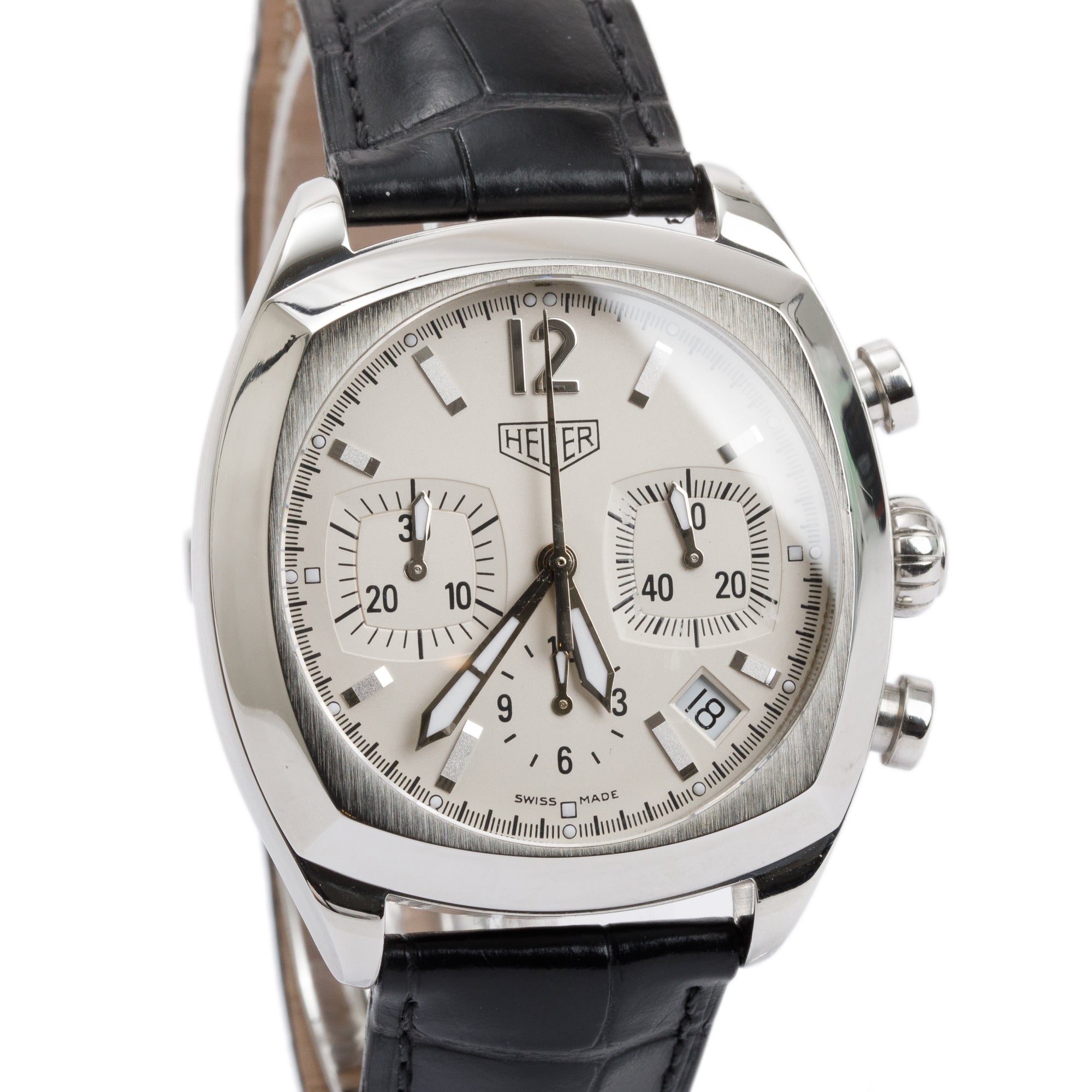 Tag Heuer Stainless Steel Monza 37 MM Automatic Chronograph Watch