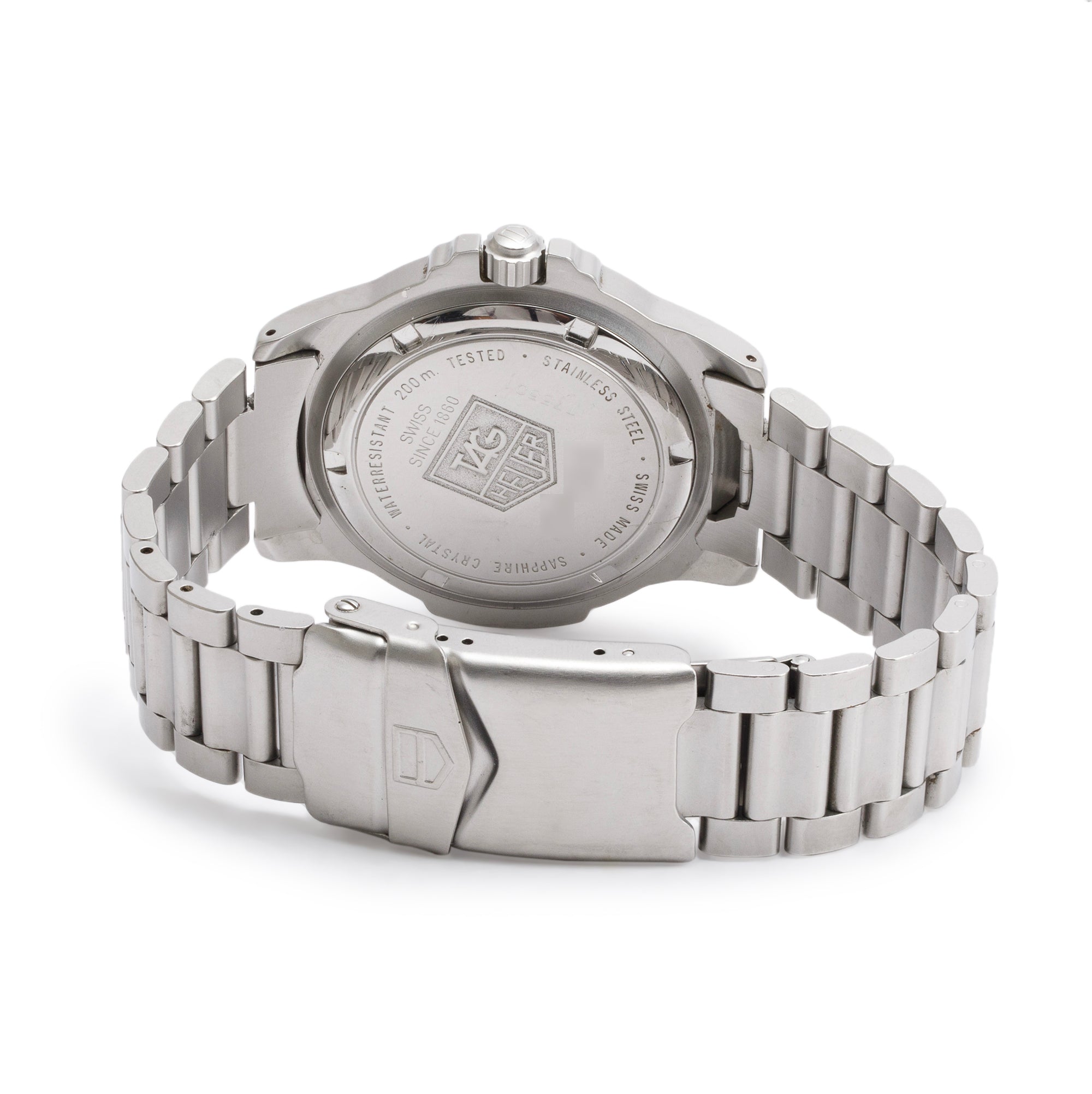 Tag Heuer Stainless Steel Professional 200 Meters 38 MM Watch WF1111-0