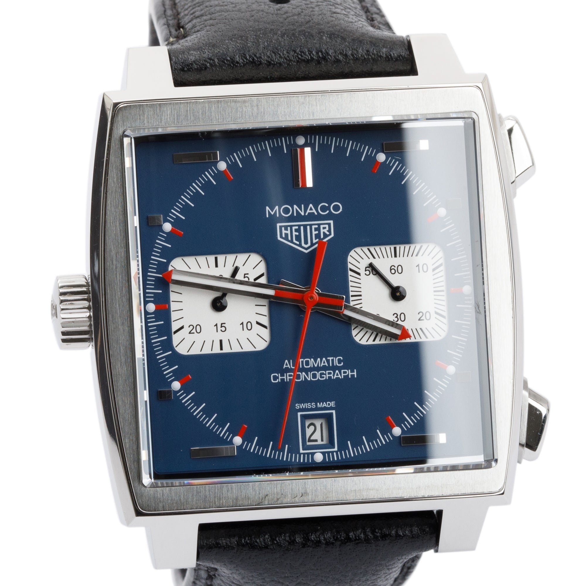 Tag Heuer Stainless Steel Steve McQueen Edition Monaco Automatic Chronograph Watch w/ Box & Papers